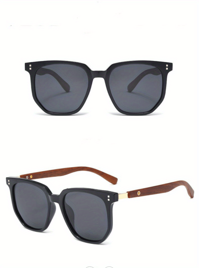 Polarized Sunglasses TR Frame for Men & Women – Vintage Stud Detail Hybrid Spectacle Retro Street Style Eyewear, Lightweight Unisex Design for Outdoor, Driving & Travel