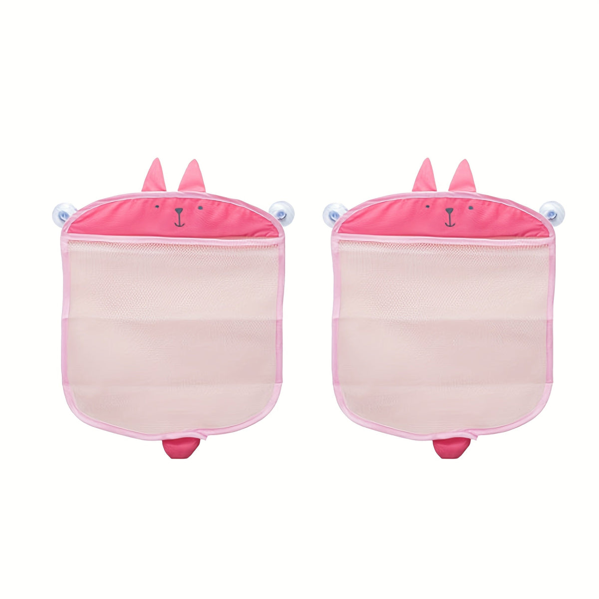2-Pack Mesh Shower Caddy Bags - Drainable Suction-Cup Storage – view 7