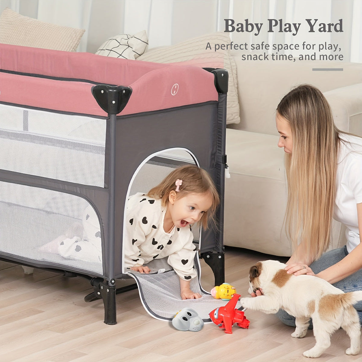 Baby Bassinet - Foldable 5-In-1 Sleeper Crib – view 5