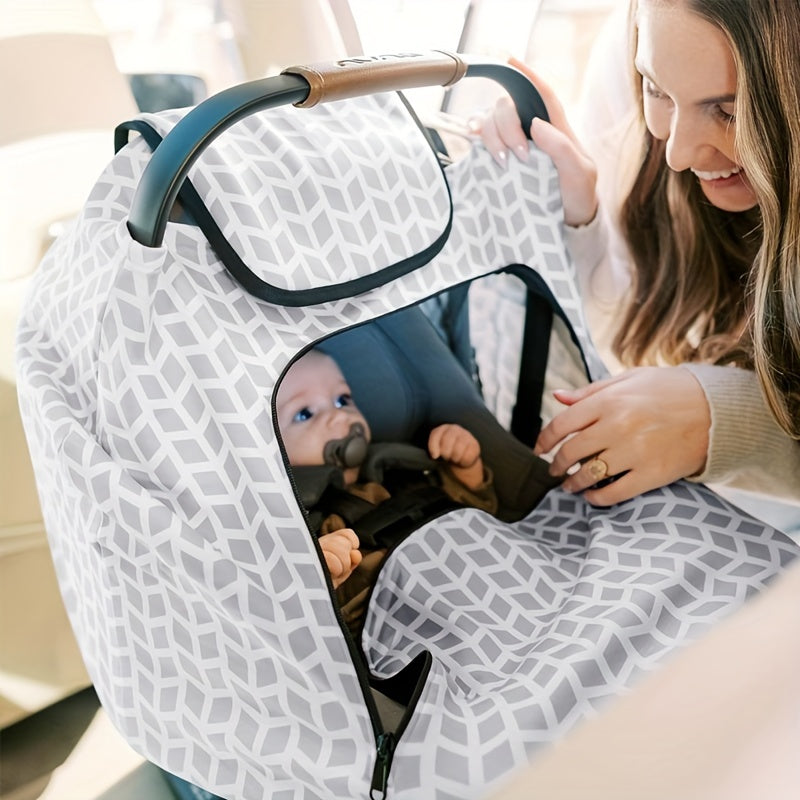 Baby Car Seat Cover - Canopy Spring Autumn Winter – view 4