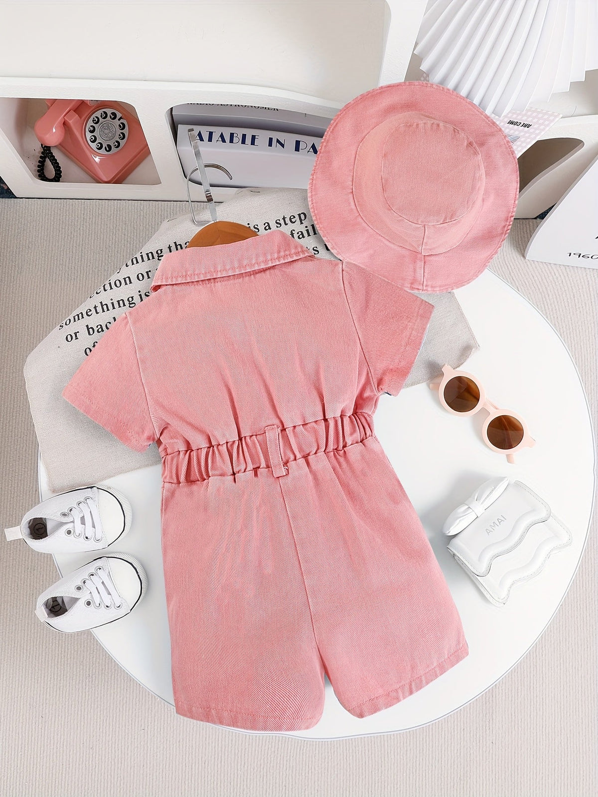Baby Girls Outfit Set - 2-Piece Denim Summer – view 11