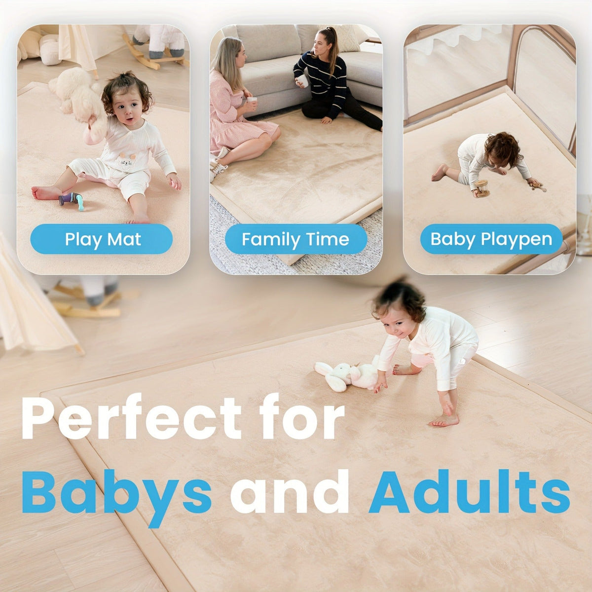 Baby Play Mat - Non-Slip Soft Extra Large – view 38