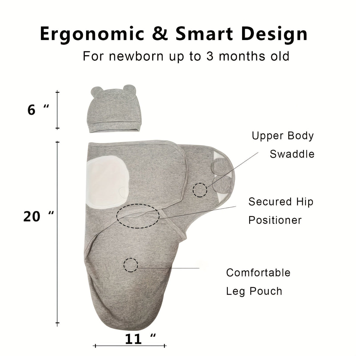 Baby Swaddle Sack - 3-pack Sacks Ergonomic Swaddles 5845 – view 7