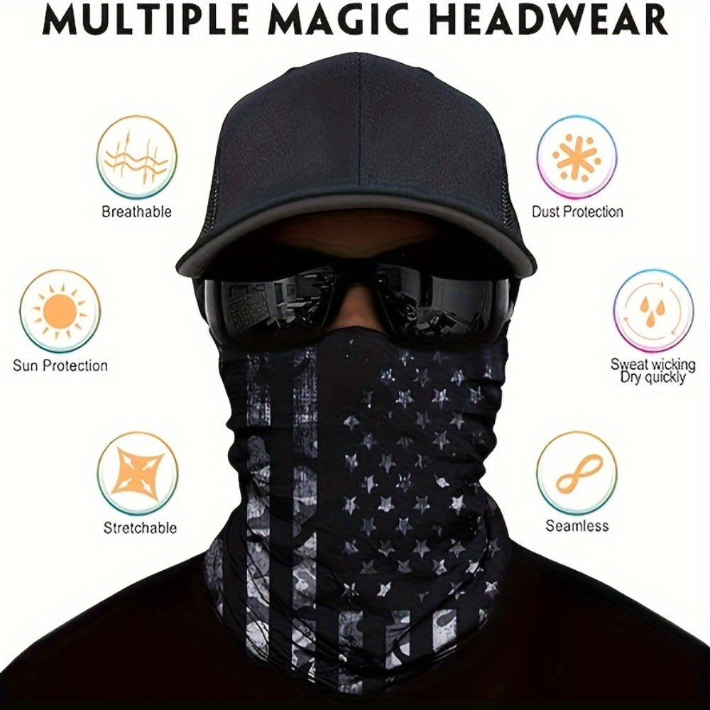 Balaclava - Face Mask 6 Pack Windproof Thermal Stretchable National Flag Design - product detail view 7