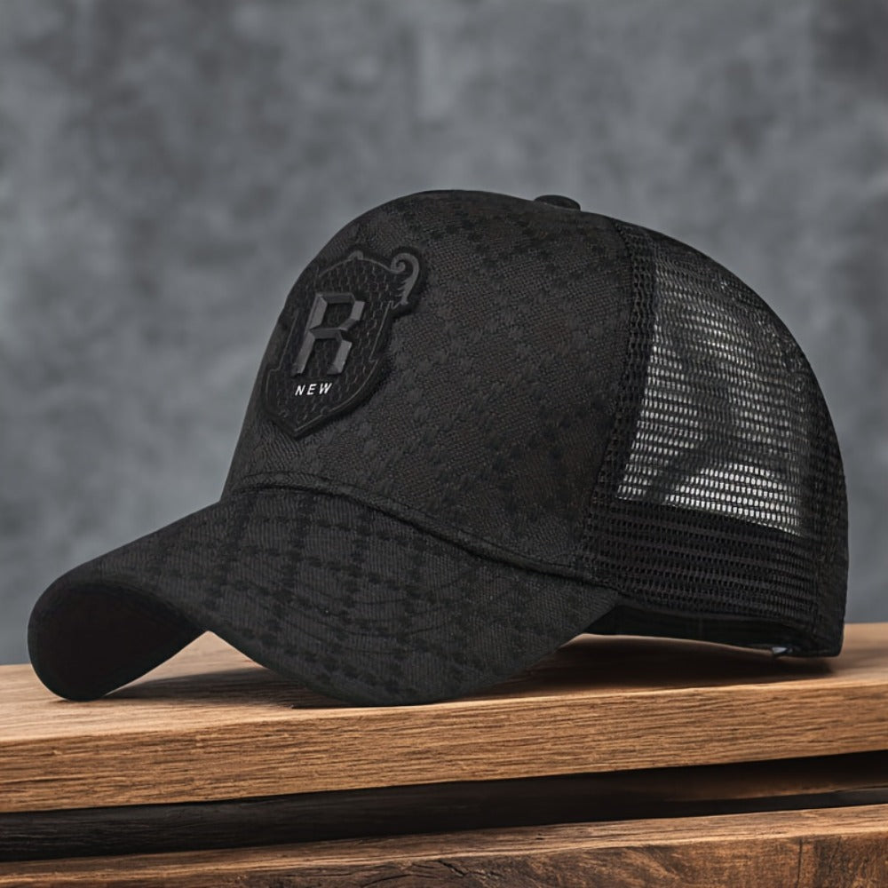 Baseball Cap - Mesh Breathable Trucker Hat Unisex Adjustable Snapback Casual Visor Sun - product detail view 5