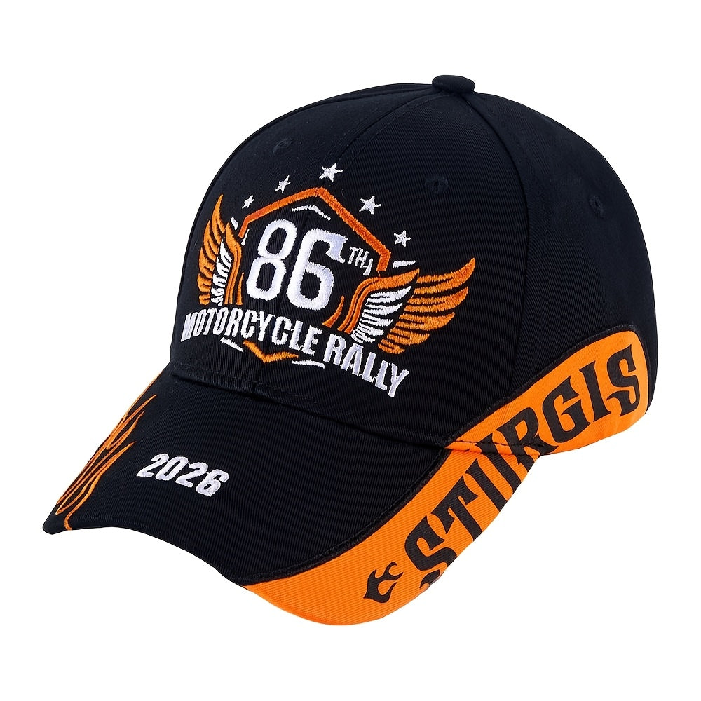 Baseball Cap - Sturgis 2026 Motorcycle Rally Hat 86th Embroidered Souvenir Adjustable - product detail view 14