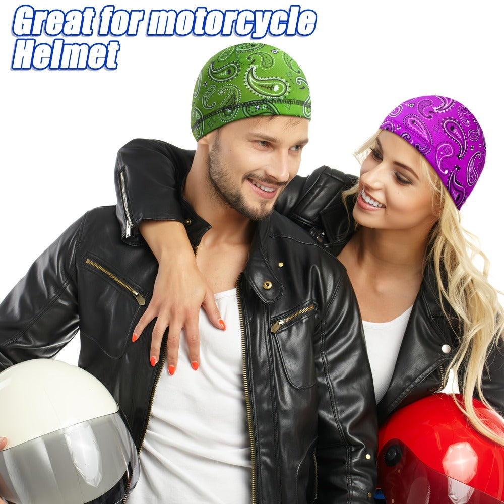 Beanie Hat - Skull Cap 10Pcs Men Cooling Wicking Do Rag Head Wrap Hard Liner Welding - product detail view 5