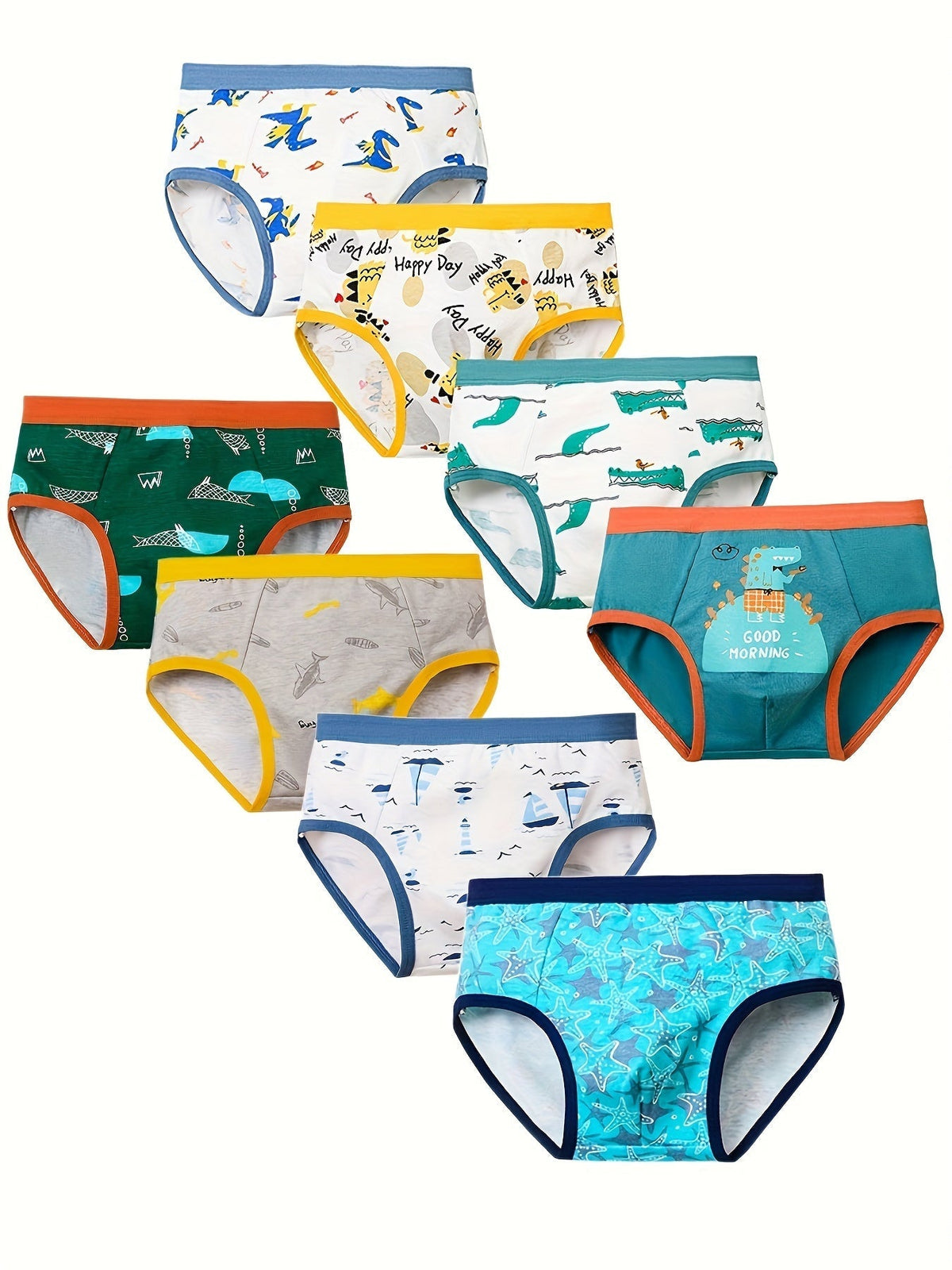 Boys' Briefs - 8-Pack Ocean Animal Print – view 18