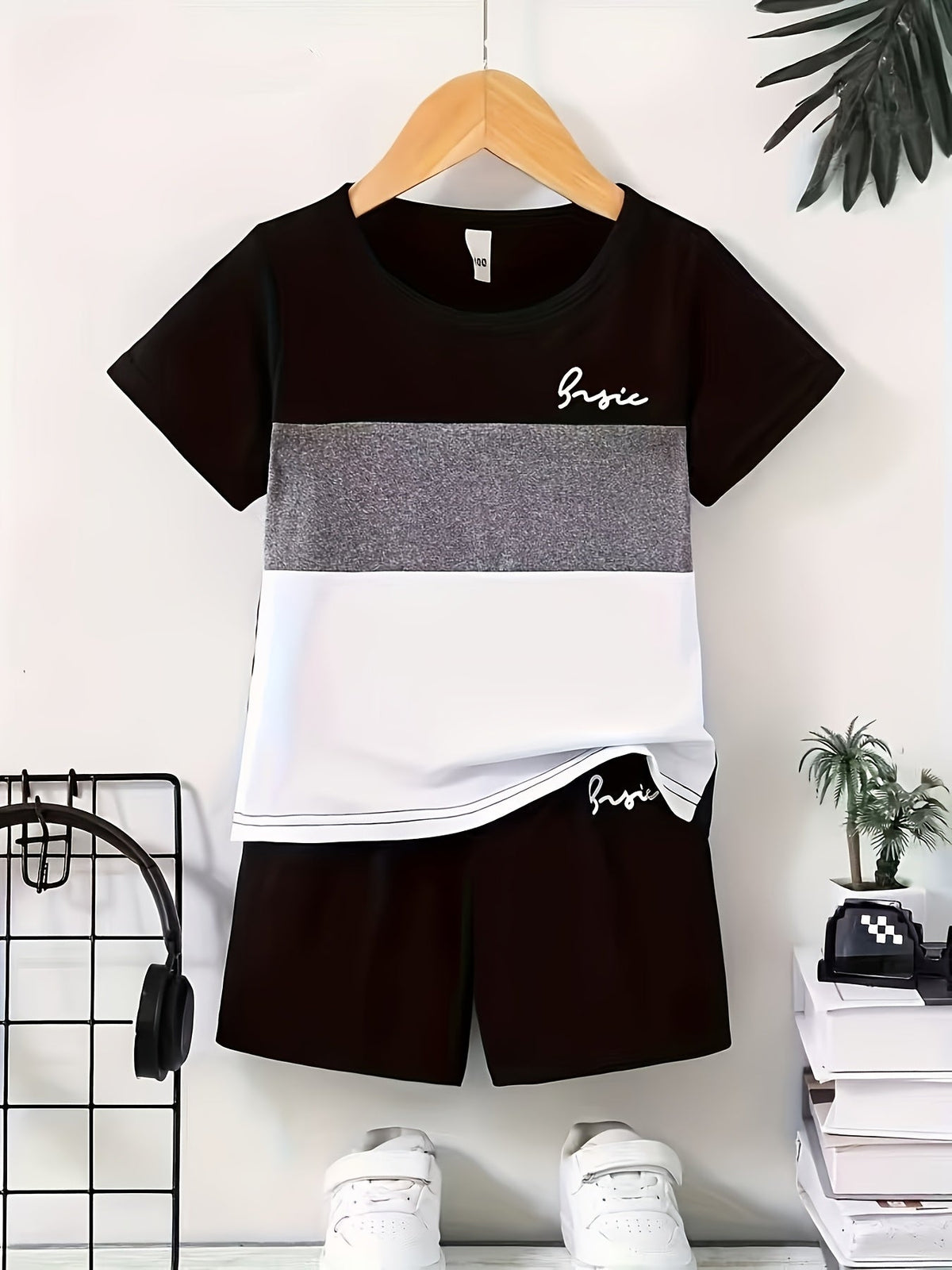 Boys' Casual Outfit Set - Short Sleeve Fall 8213 – view 9