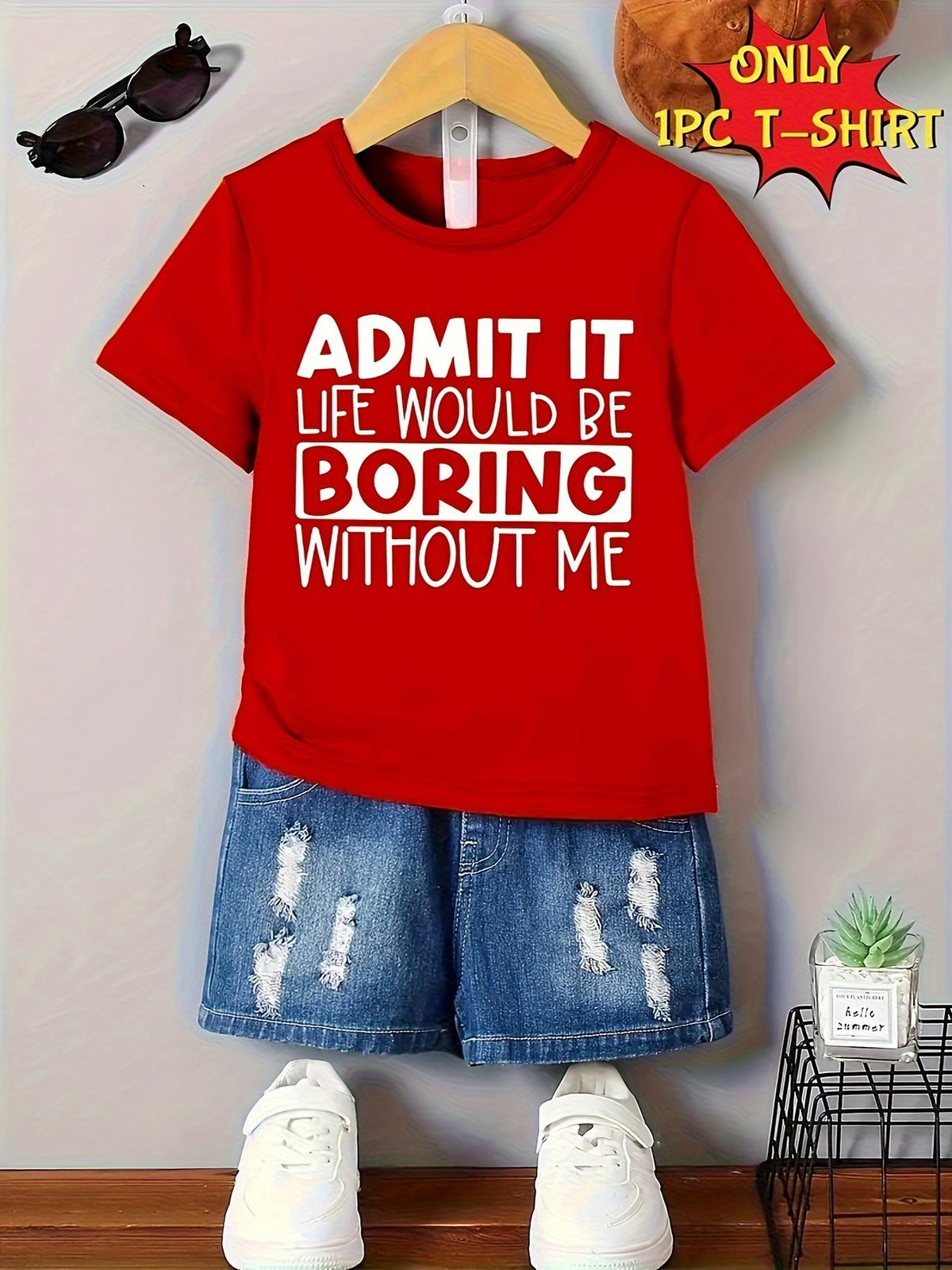 Boys' Life Without Me T-Shirt - Funny Quote – view 15