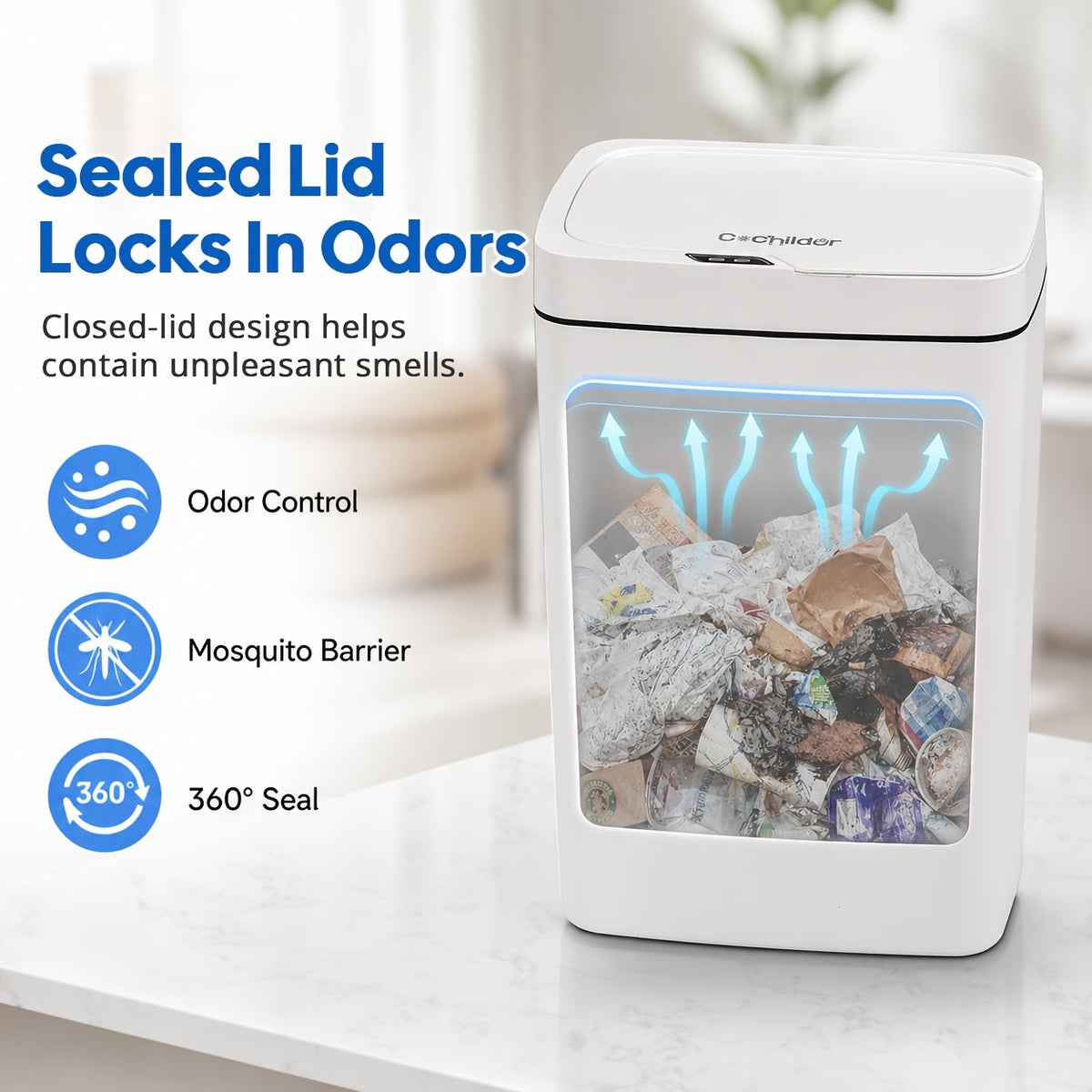 Diaper Pail - PcsCochildor Smart Detector Trash – view 8
