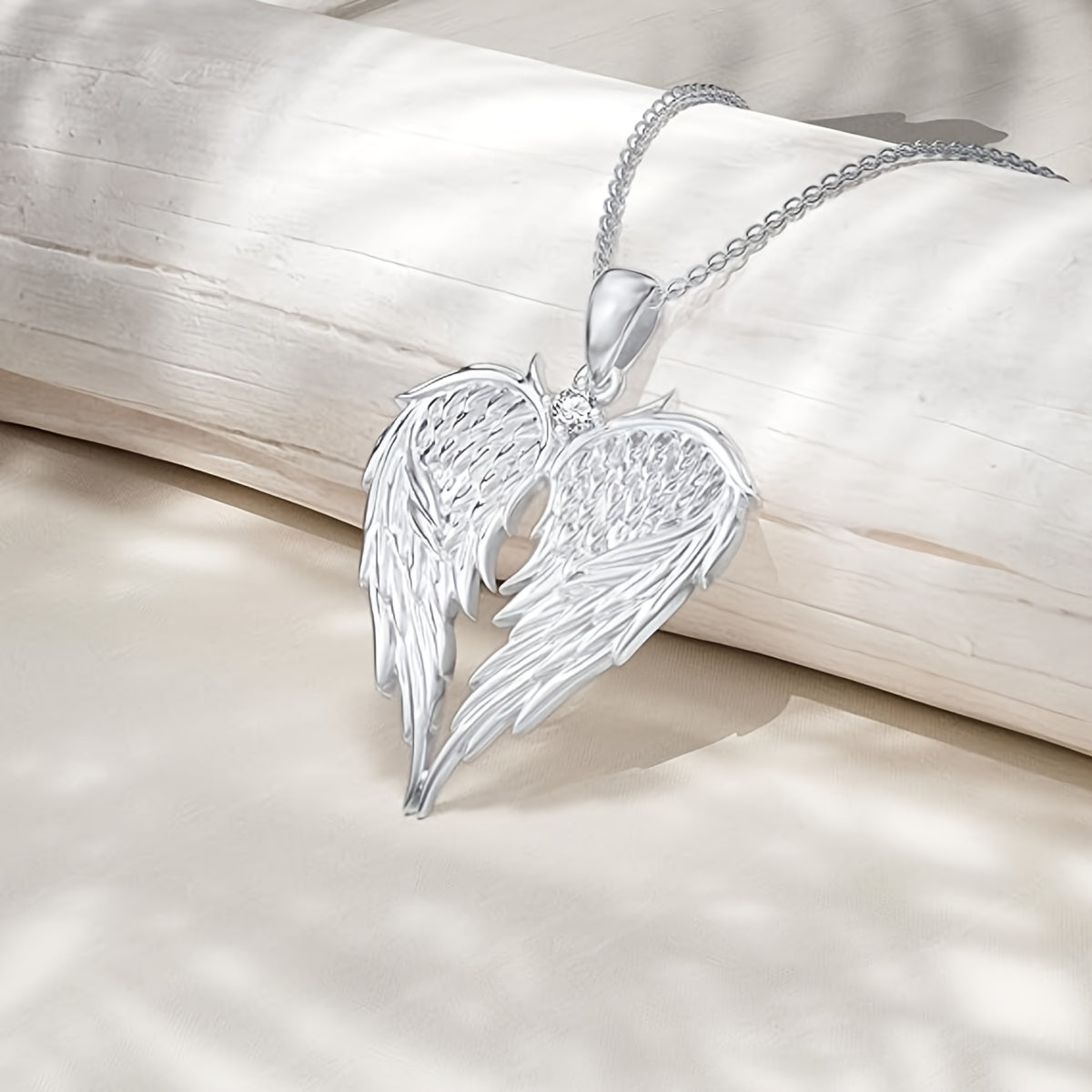 Angel Wings Heart Pendant Earrings Necklace Boho Vintage Silver Women Gift Christmas Valentine Mother's Day Birthday Party