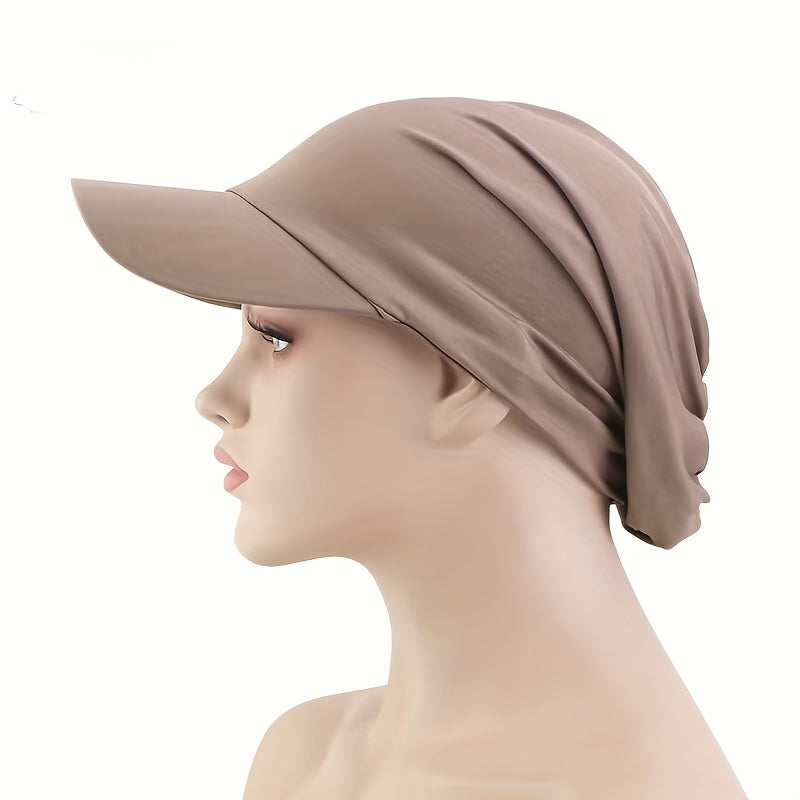 Headscarf - for Women Wide Brim Elastic Floral Pattern Head Wrap Outdoor Sun - product detail view 12
