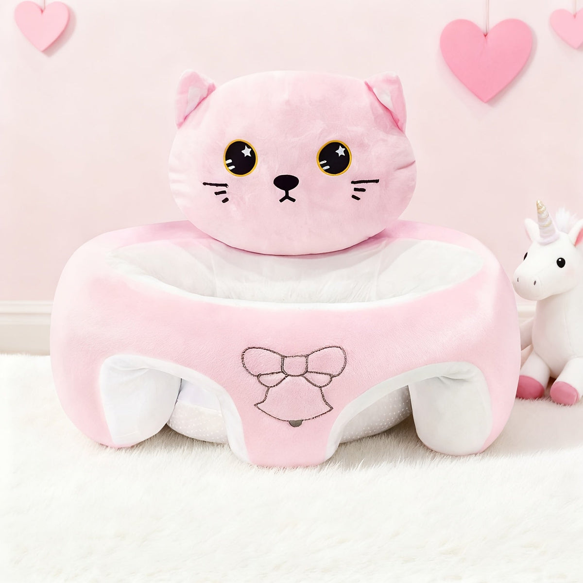 Infant Floor Seat - Plush Back Support Activity Chair – view 6