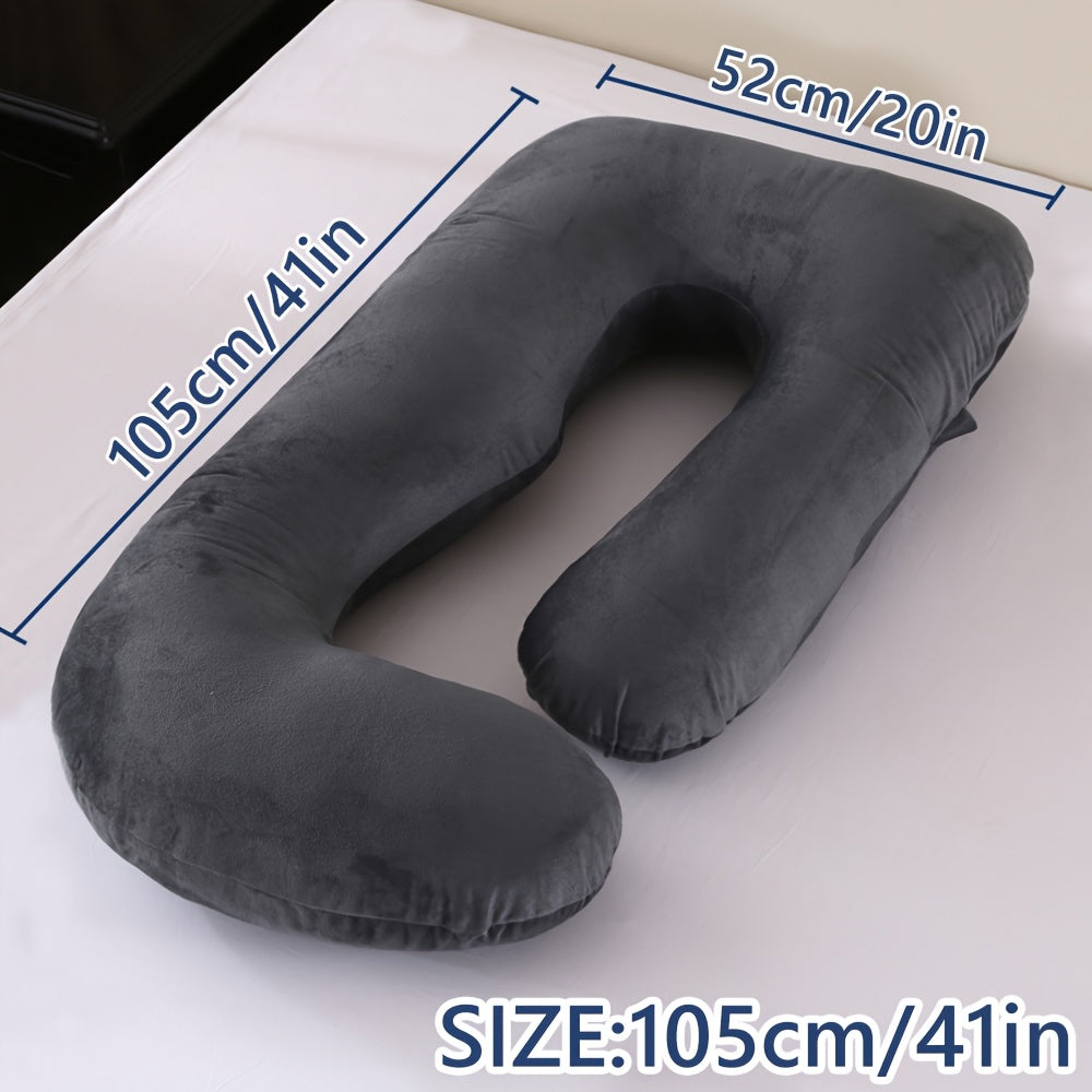 J-Shaped Pregnancy Pillow - Full-Body Support with Removable Cover – view 11