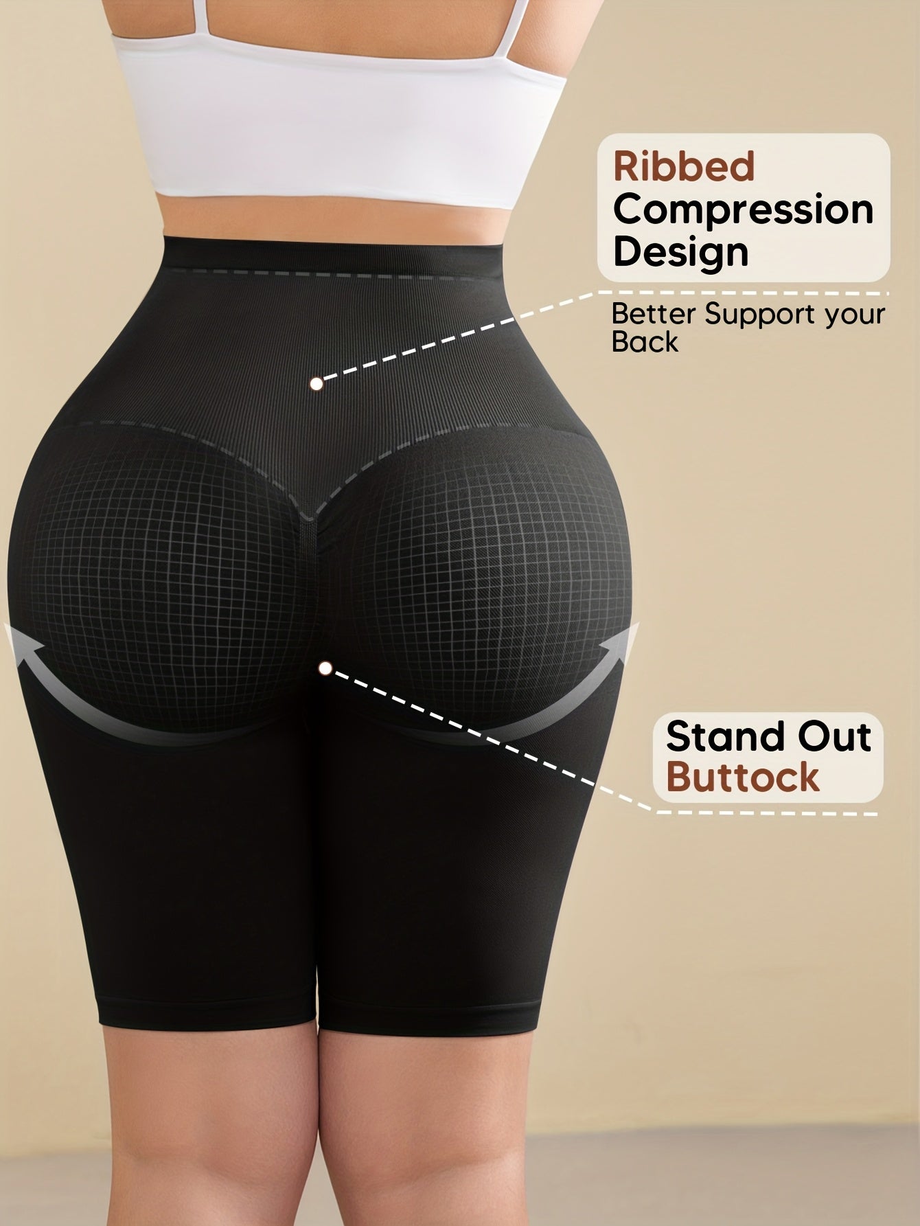 Maternity Shorts - High-Waist Breathable Belly Support detail view