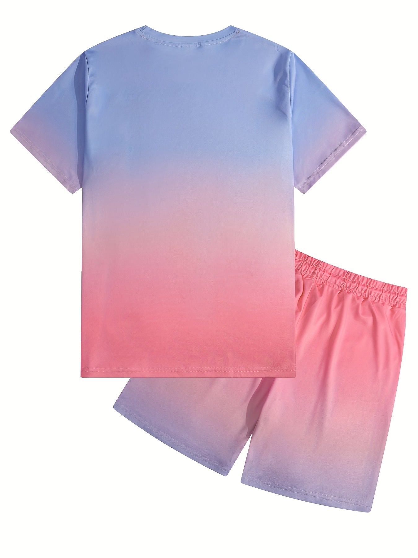 Men's Athletic Shirt and Shorts Set - All-Over Print Summer Style – view 18
