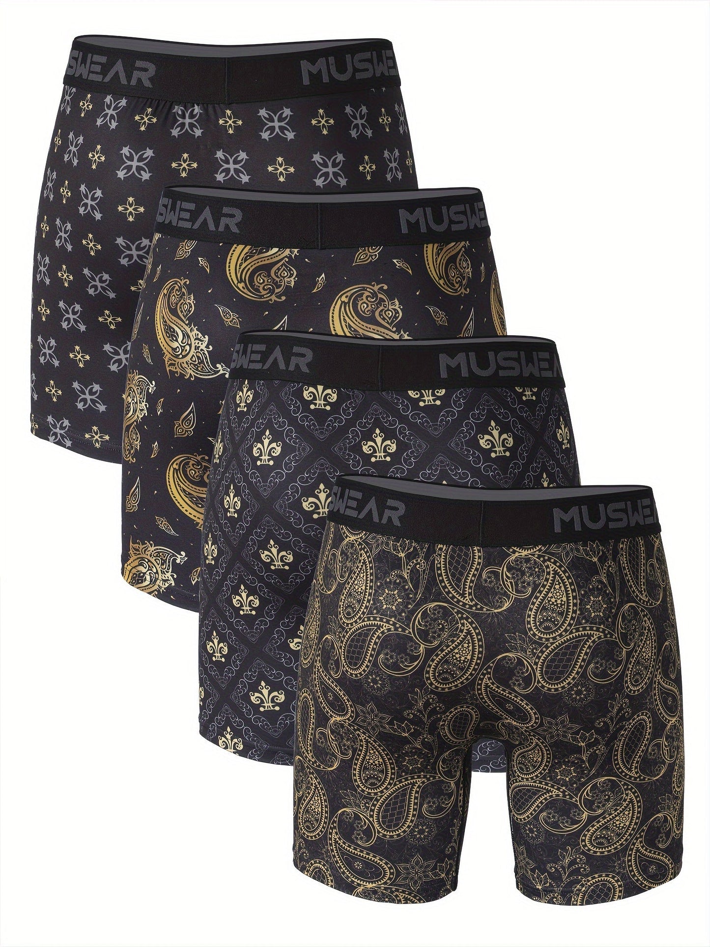 Men's Boxer Briefs - Moisture Wicking 4 Pack – 4pcs – view 8
