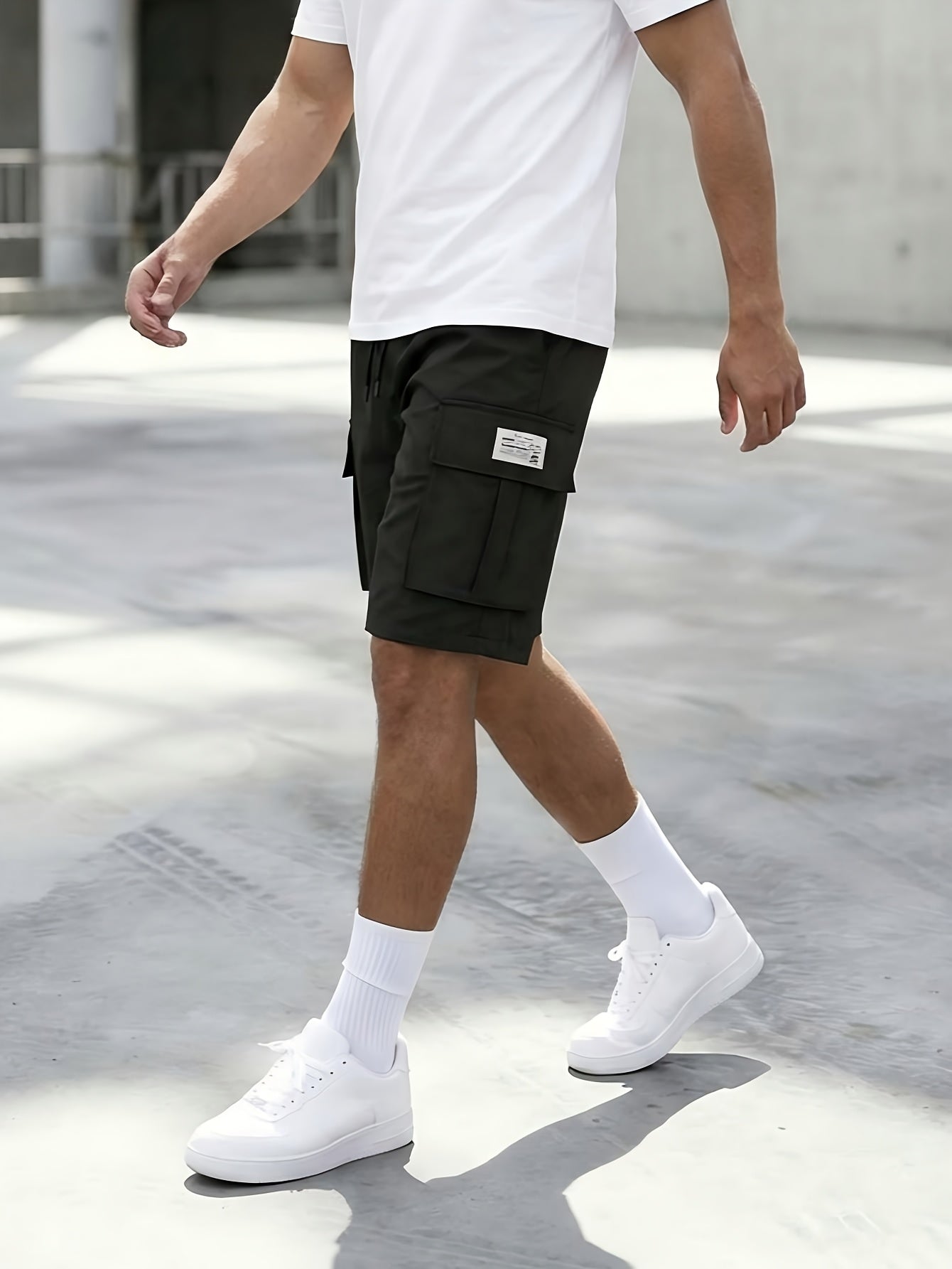 Men's Cargo Shorts - Drawstring Waist With Pockets – Sizes M–XXXL – view 10