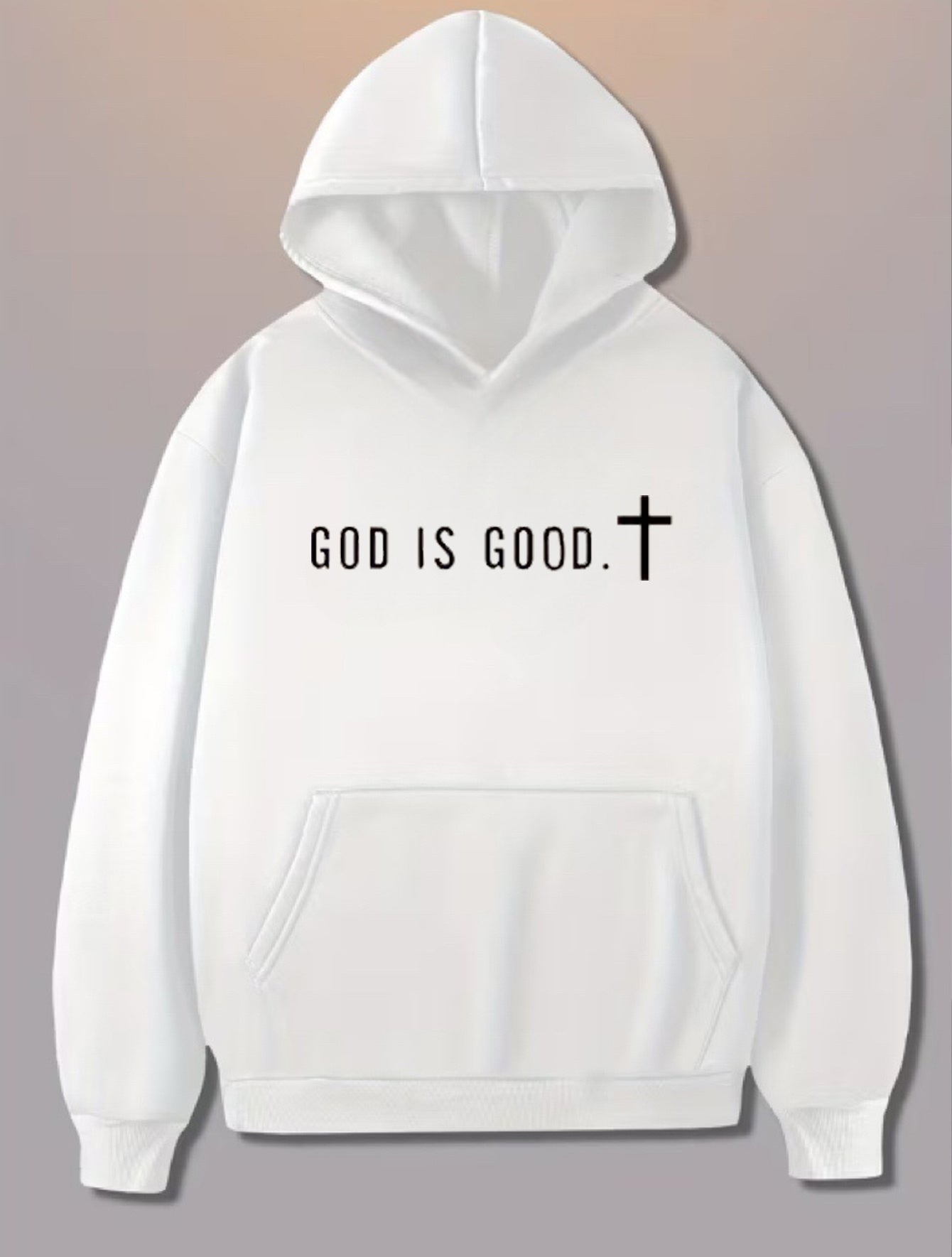 Men's Festive Graphic Hoodie - Loose Fit Holiday Print – view 12