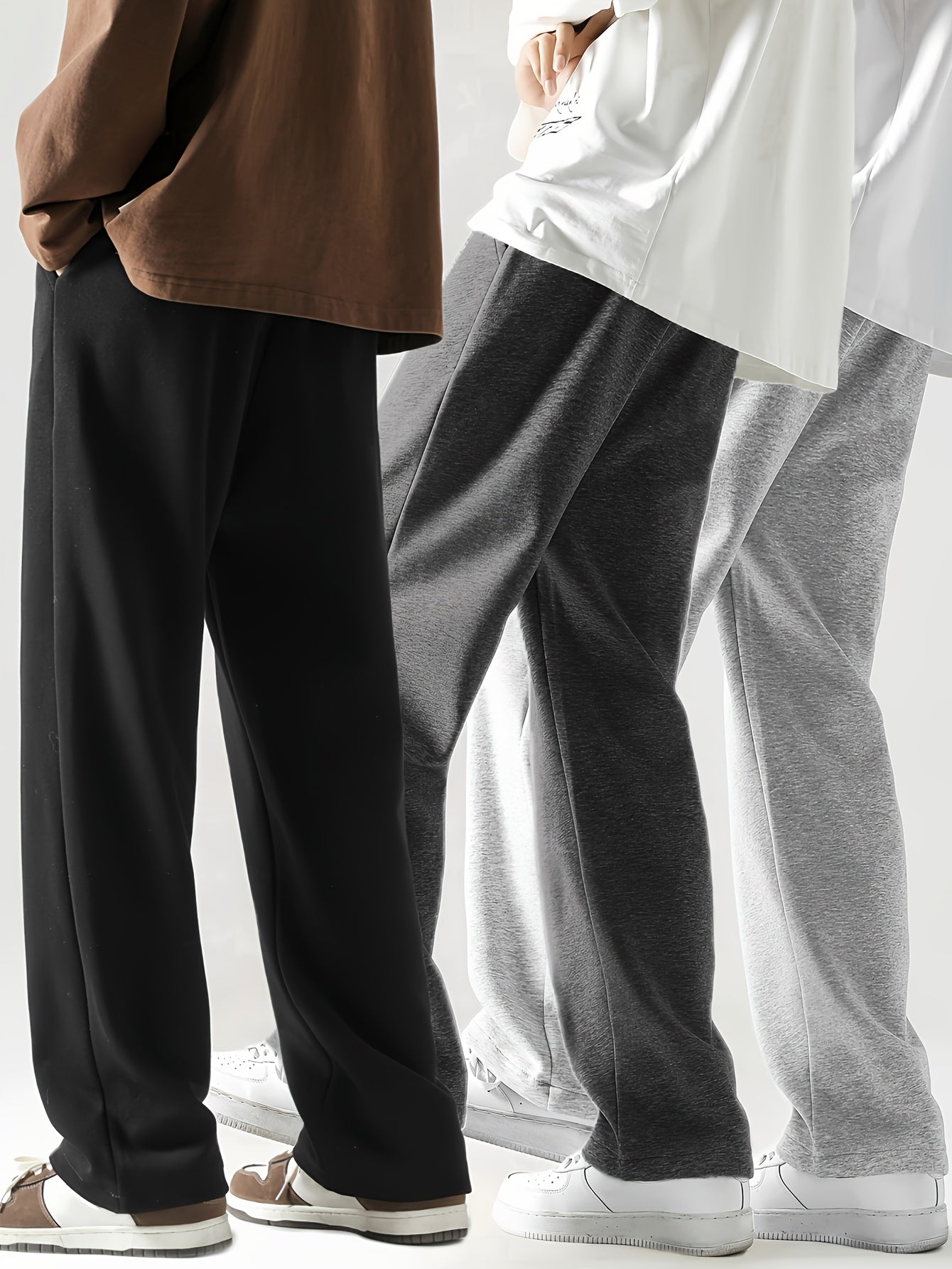 Men's Jogger Pants - Stretch With Pockets – Silver gray black – view 10