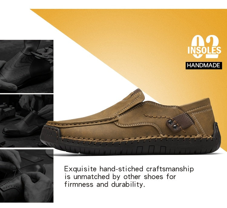 Men's Loafers & Slip-Ons - Breathable Comfort & Lightweight Design – Golden / Blue – view 7