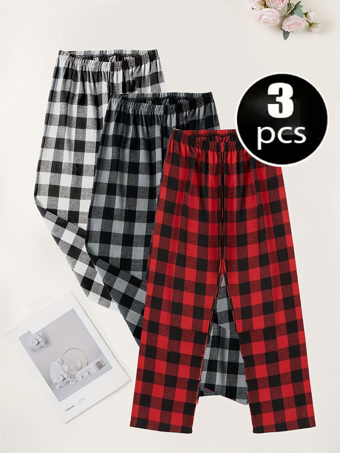 Men's Pajama Set - Plaid Detail – view 6