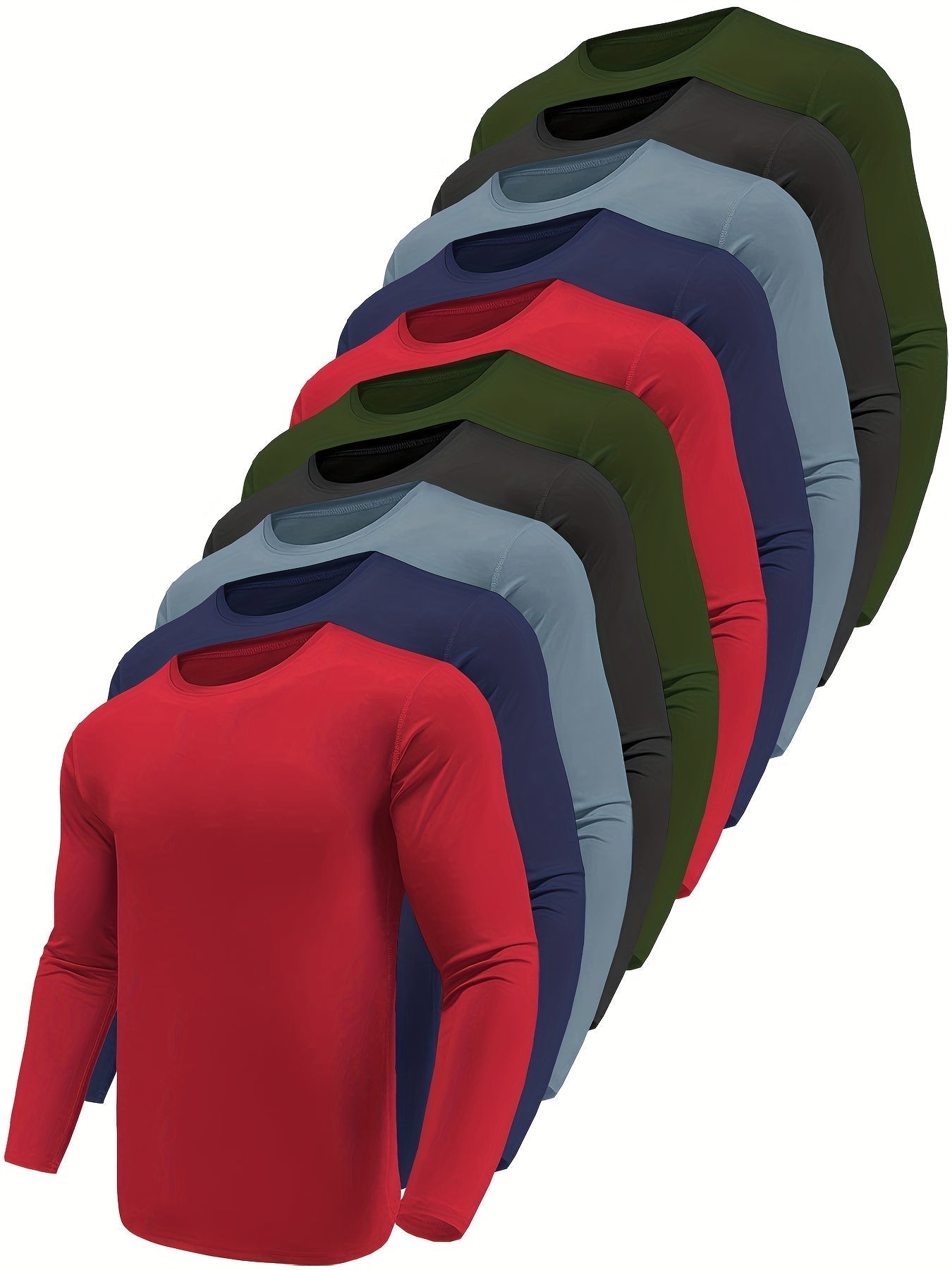 Men's Performance T-Shirt - Crew Neck Long Sleeve Streetwear Style – view 17
