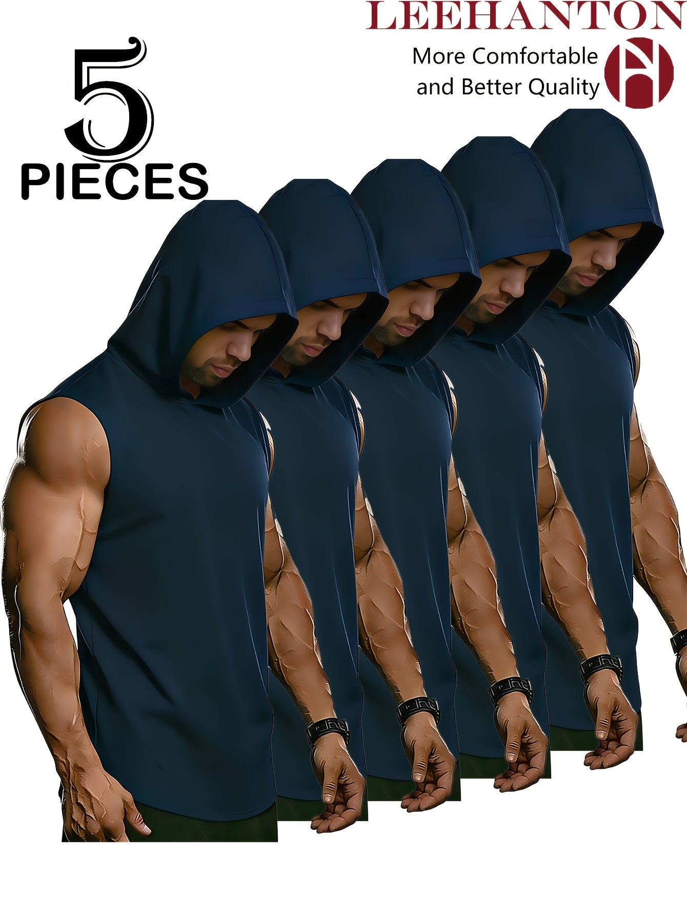 Men's Performance Tank Top Multipack - Breathable Quick-Dry Value Set – 8-Color Selection detail view