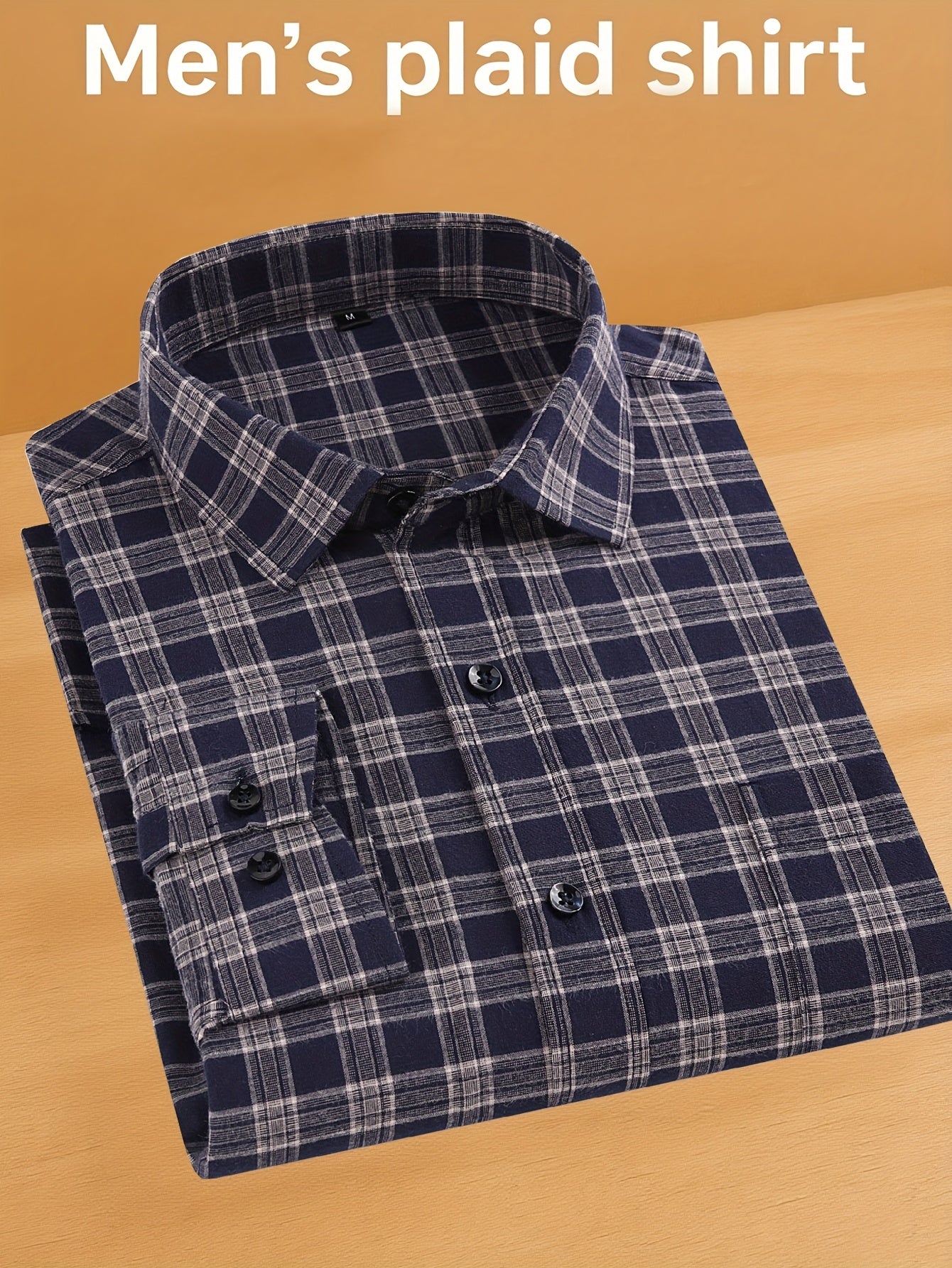Men's Plaid Long Sleeve Casual Shirt - Easy Care – view 23