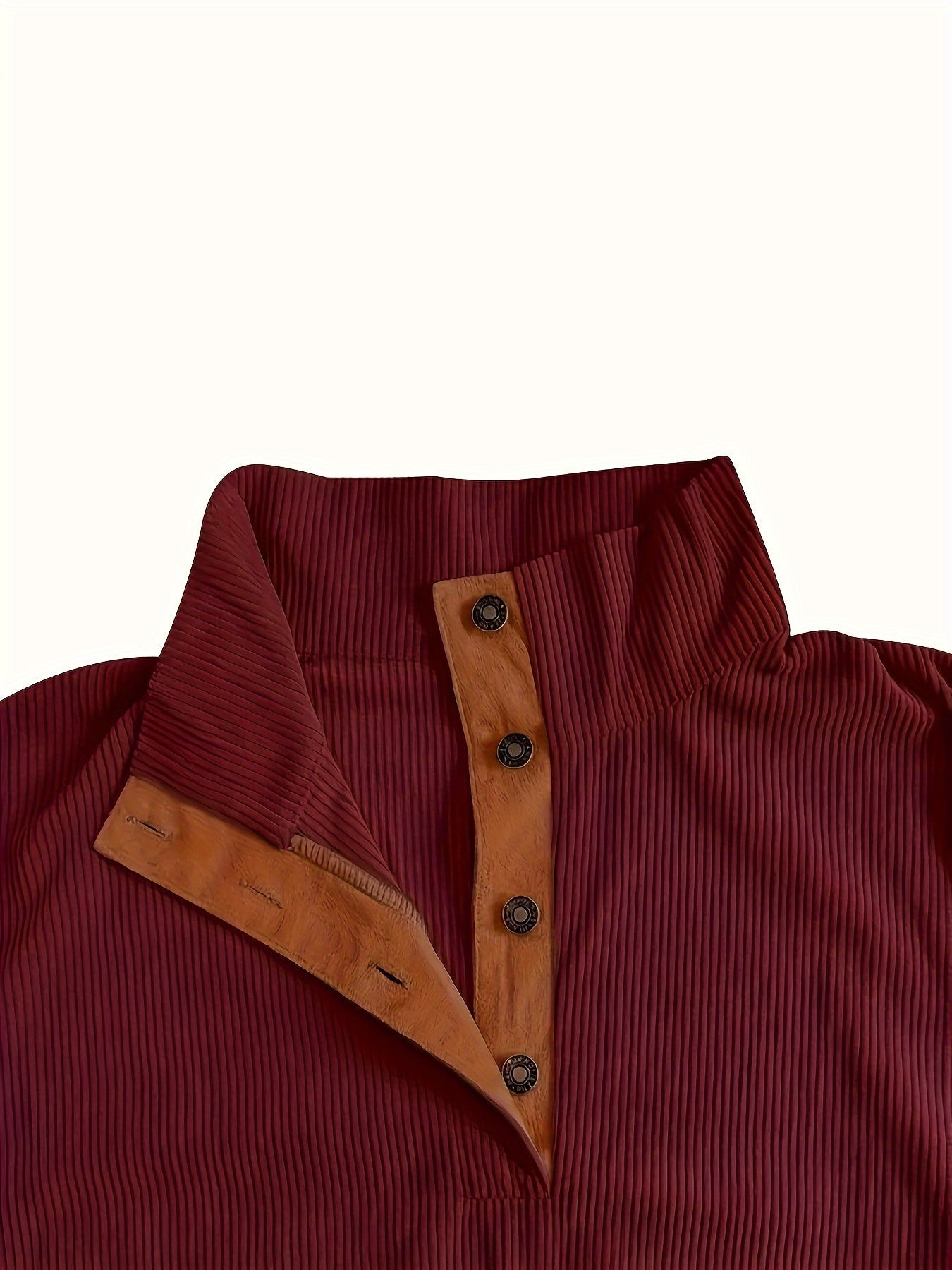Men's Relaxed Corduroy Button-Front Hoodie – view 12