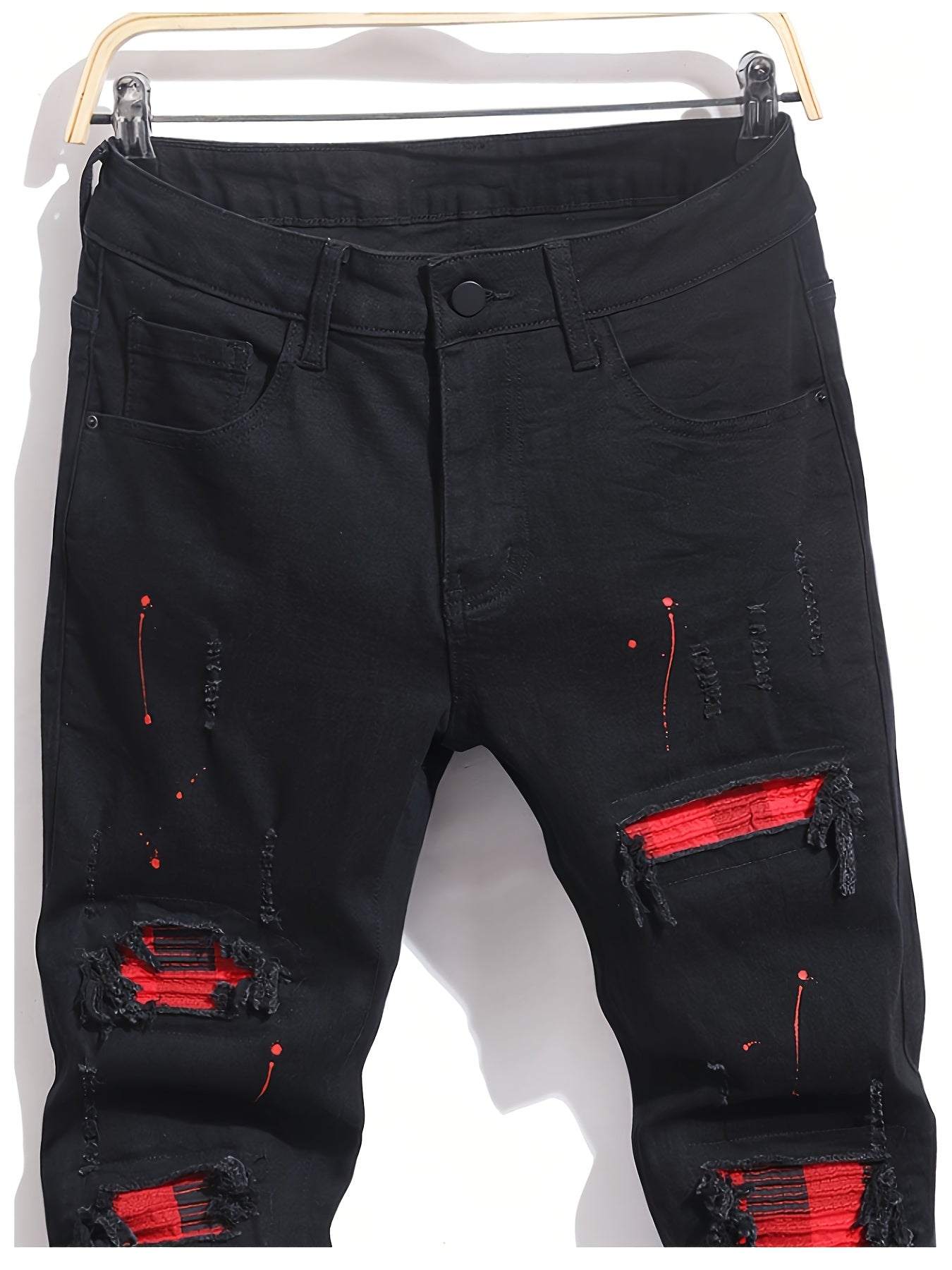 Men's Slim Fit Jeans - Black Denim Clean Finish – Mid Rise – view 22