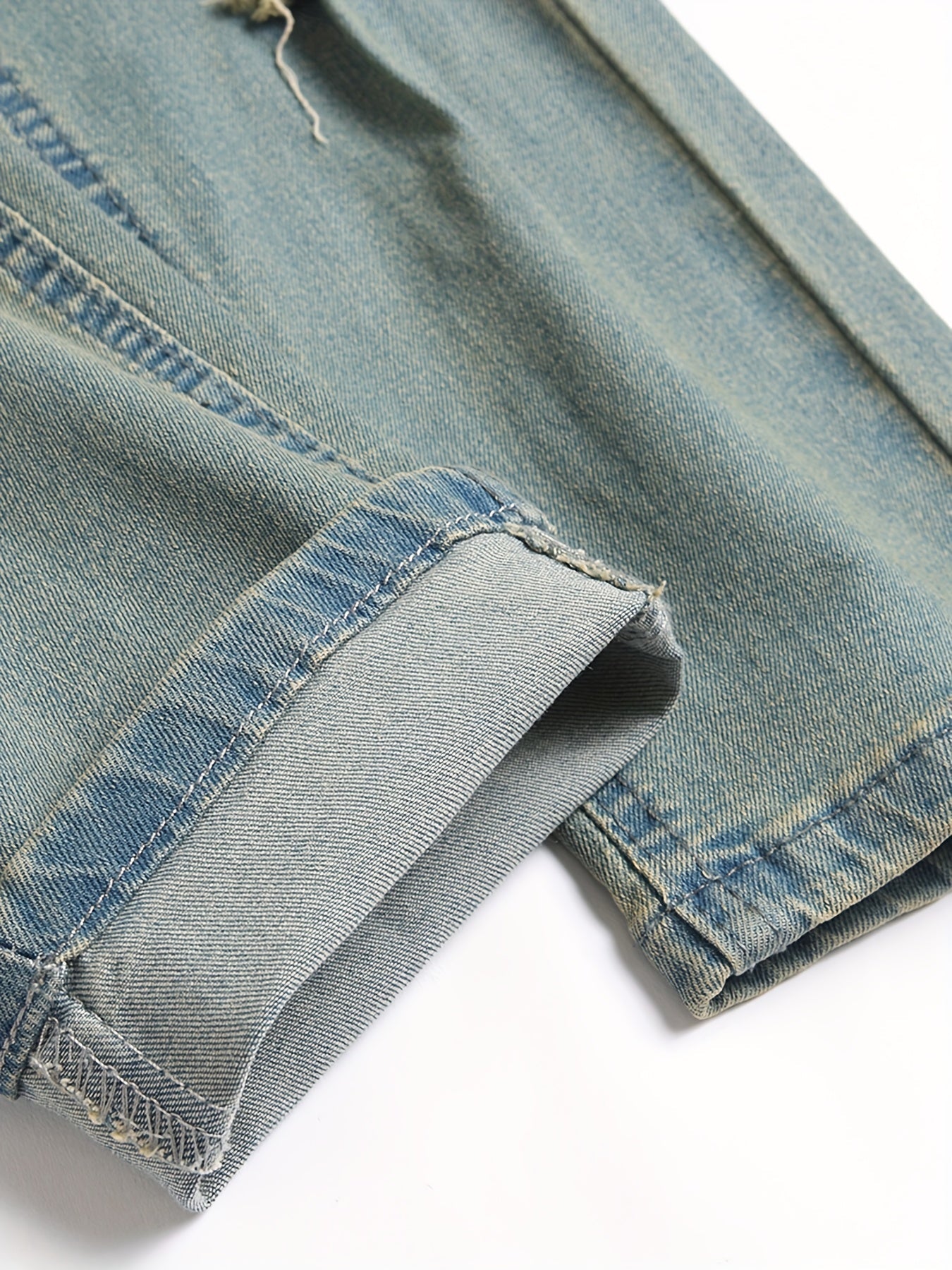 Men's Slim Fit Jeans - Vintage Wash Distressed – Sizes 30–36 – view 15