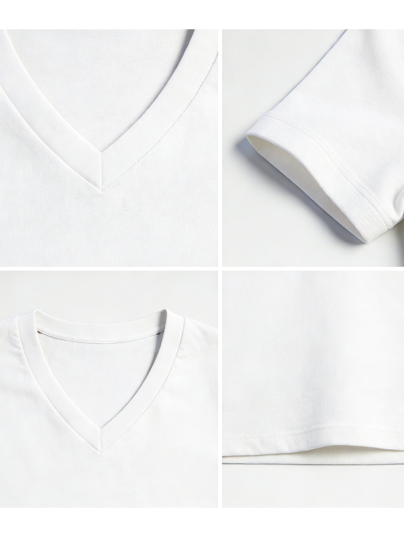 Men's Solid Color T-Shirt - V-Neck Short Sleeve – view 19