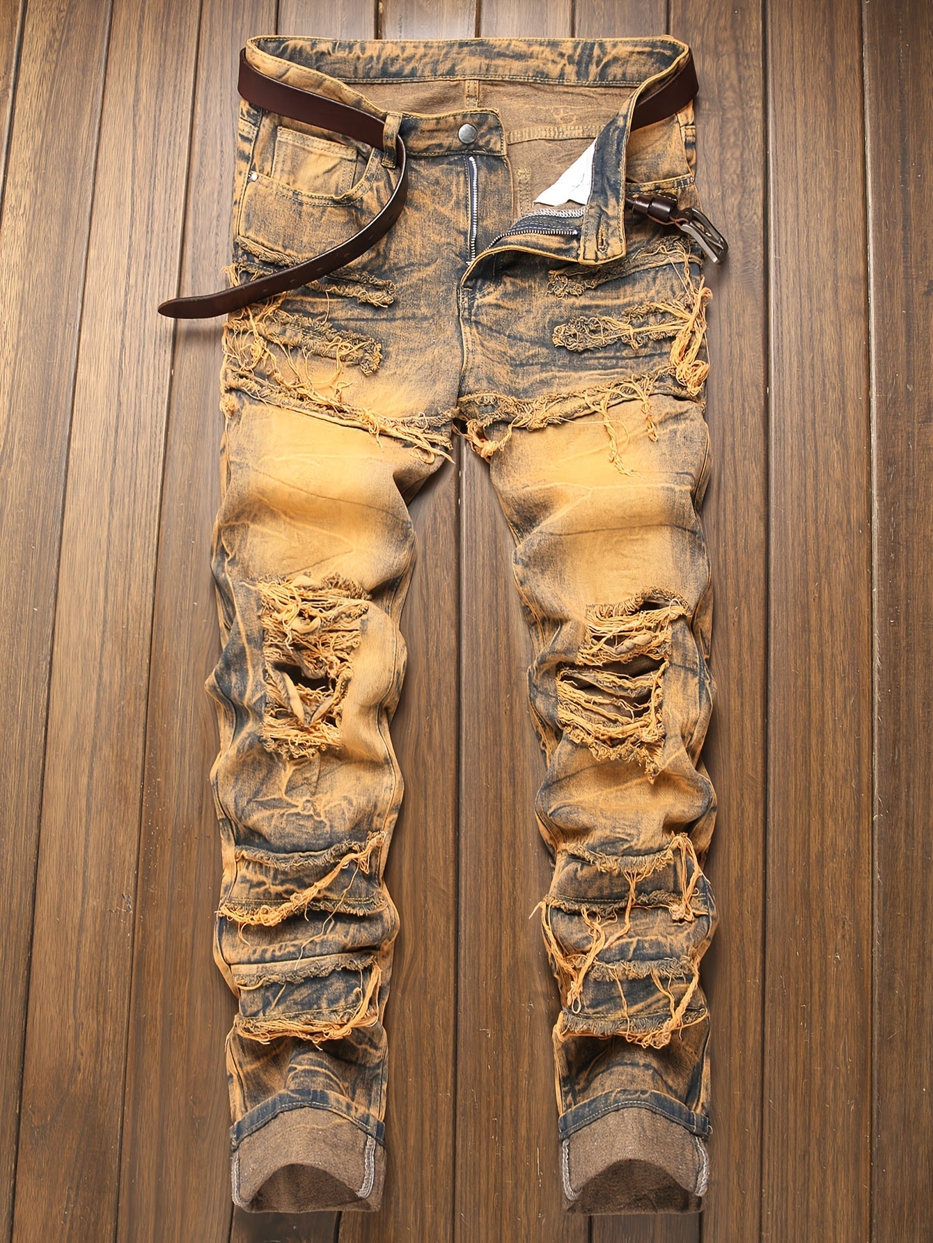Men's Straight Leg Jeans - Classic Wash Clean Finish – Sizes 30–42 – view 12