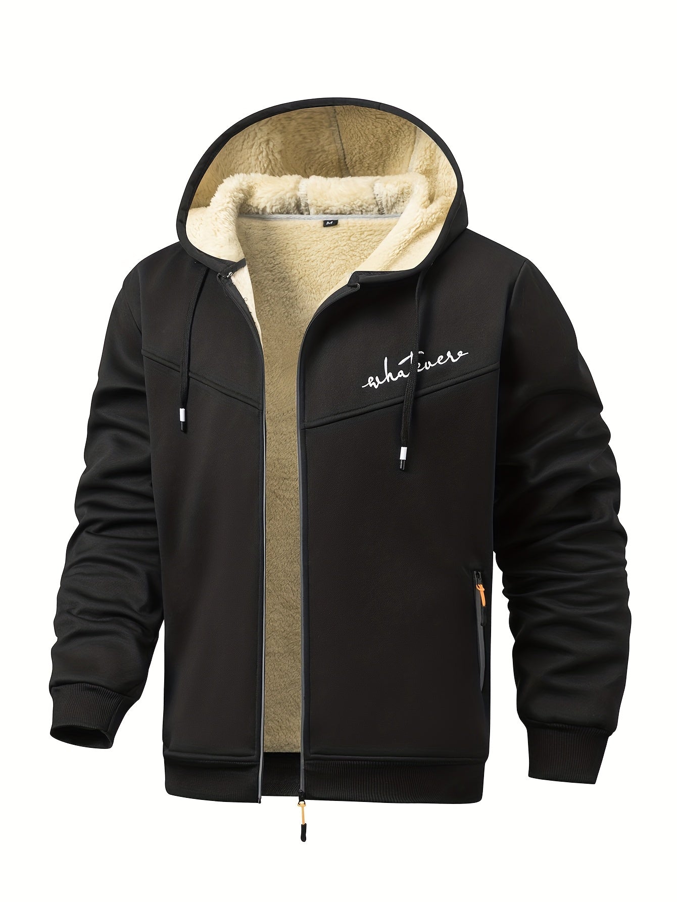 Men's Two-Piece Outfit Set – Men's Light Grey Polyester Zip-Up Long-Sleeve Jacket – view 10