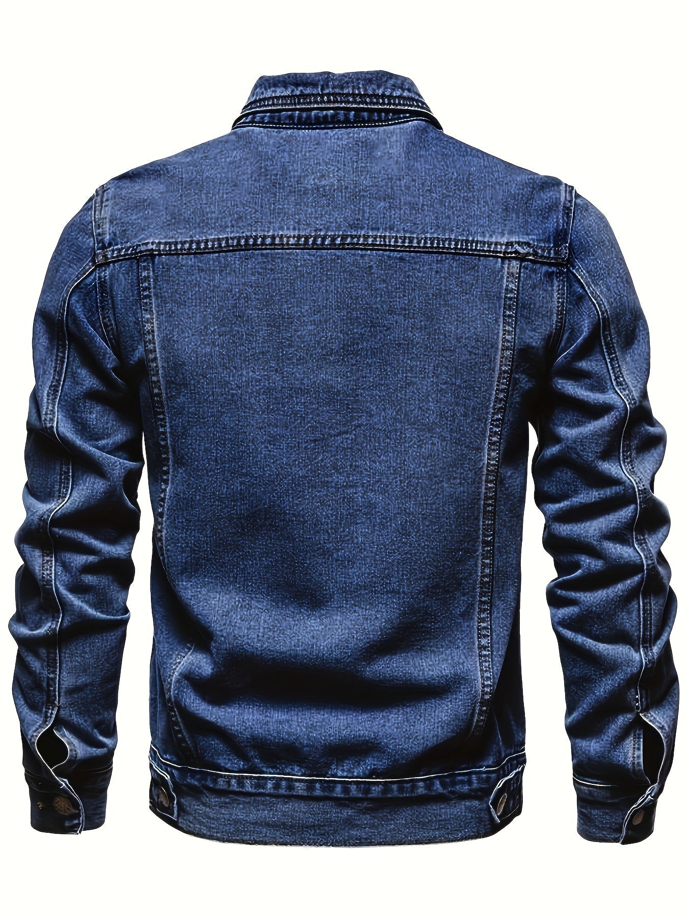 Men's Versatile Denim Pullover Coat – Sizes XS–XXL – view 4