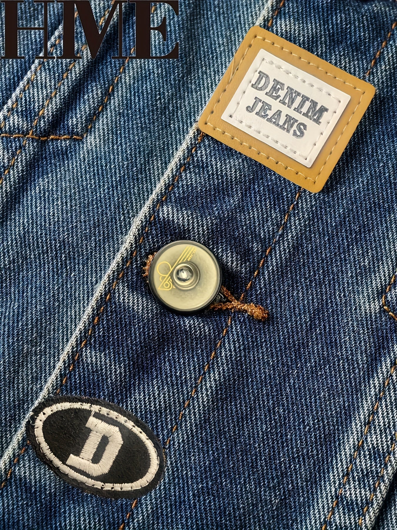 Men's Versatile Denim Pullover Jacket – Blue – view 8