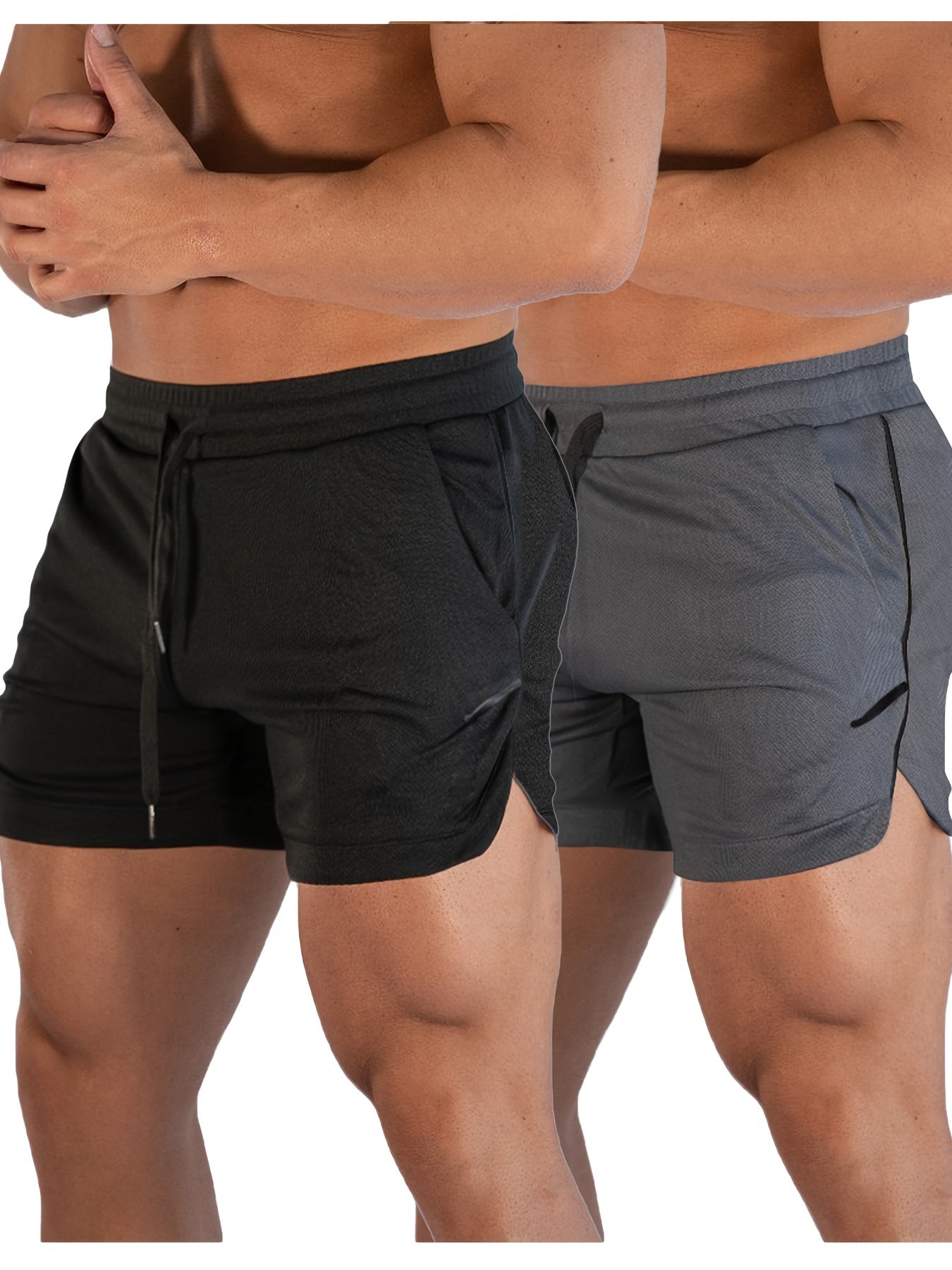 Men's Workout Shorts - Everyday Comfort – Sizes S–L – Black option – view 10