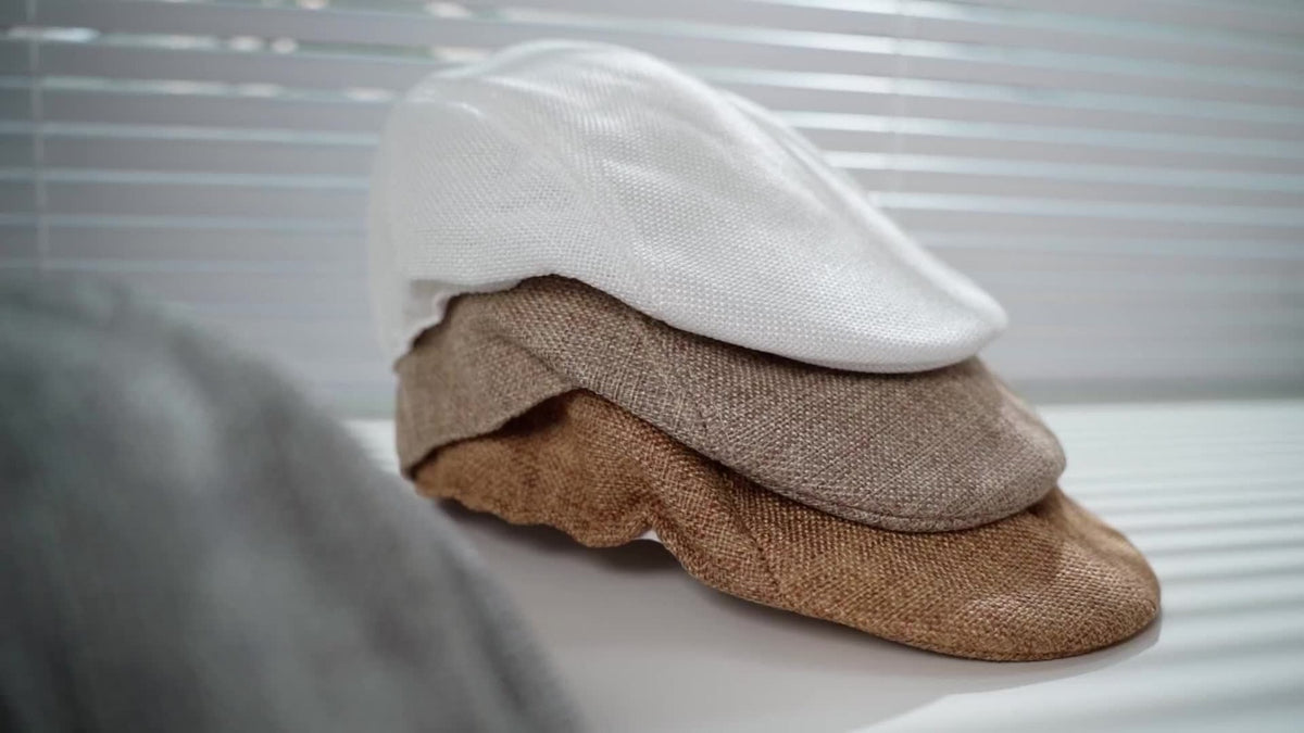 Newsboy Cap - Hat 11 Pack Flat Irish Cabbie Hunting Linen-Like Weave Unisex Men Women 11 - product detail view 8