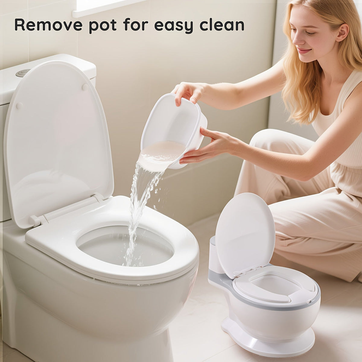 Potty Training Seat - Soft Chair Large Toilet – view 9