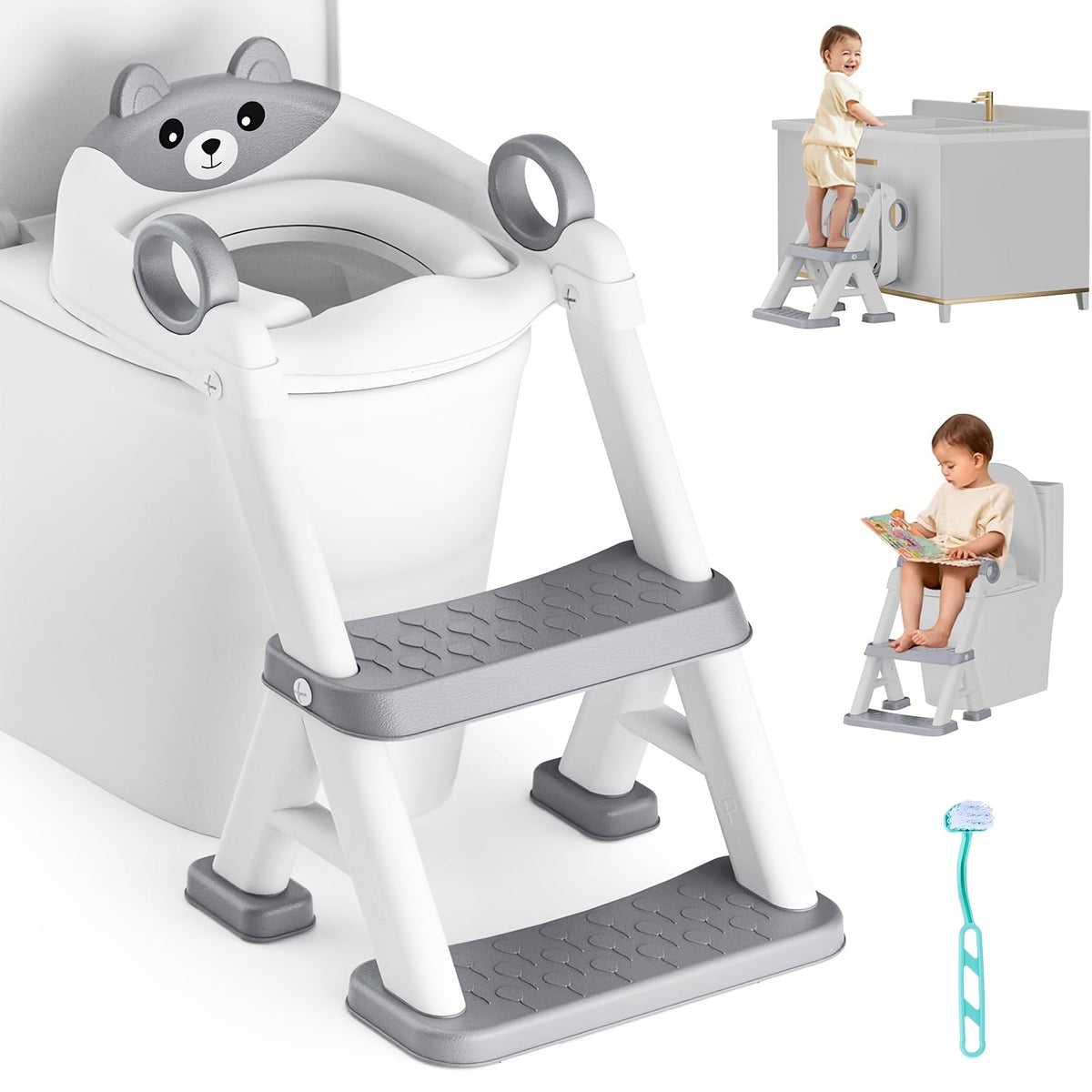 Potty Training Seat - Soft Toilet Steps 2-In-1 – view 6