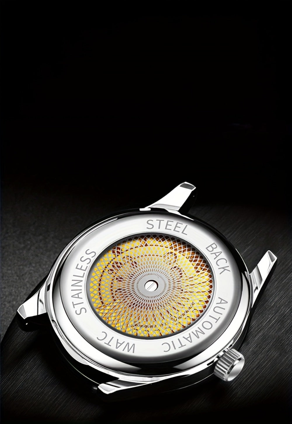 Men's Quartz Watch - 's Tourbillon Style | Stainless Steel Wristwatch with Calendar & Night - product detail view 19