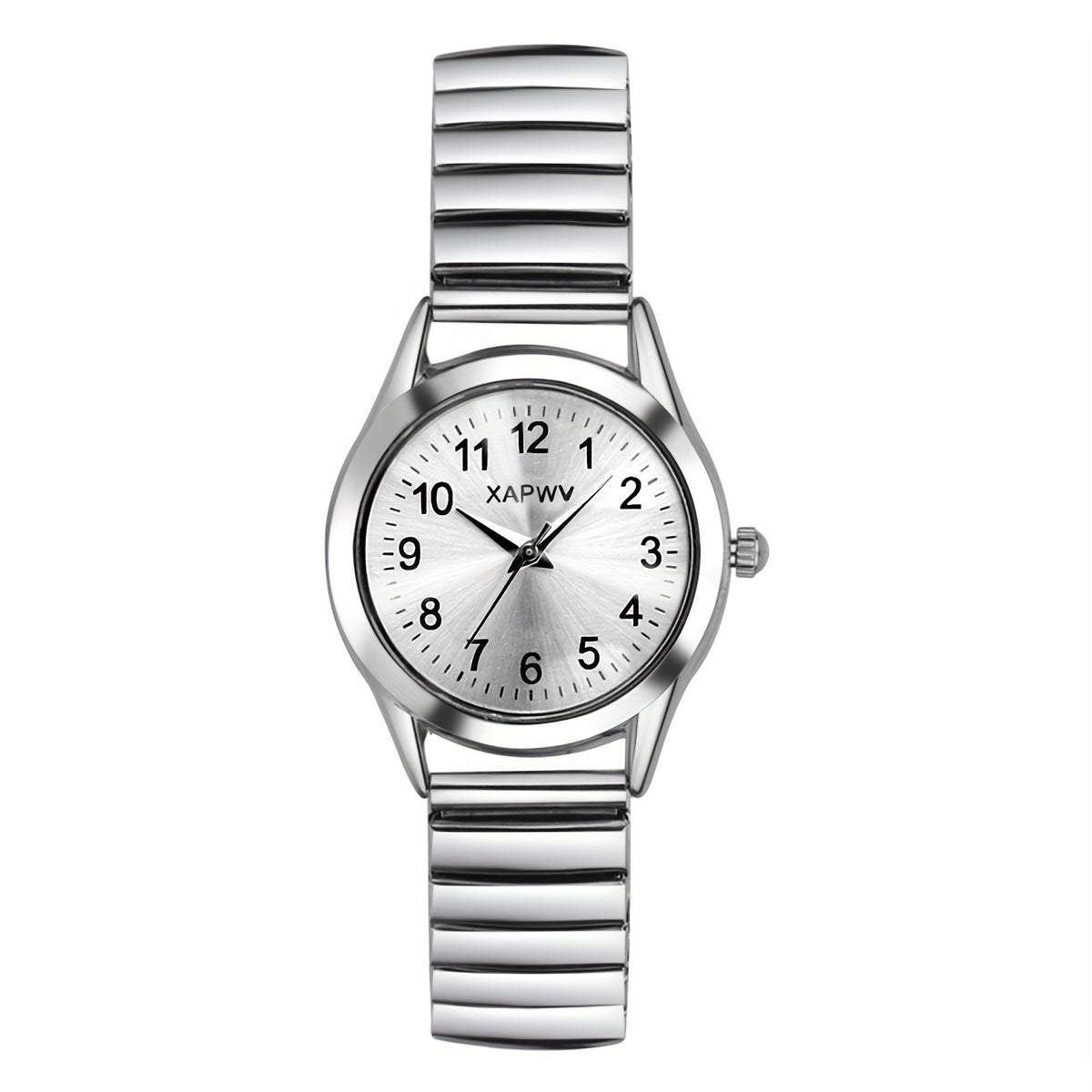 Women's Quartz Watch - Stretch Strap for Girls Elastic Alloy Band Wristwatch Luminous Hands Large - product detail view 29