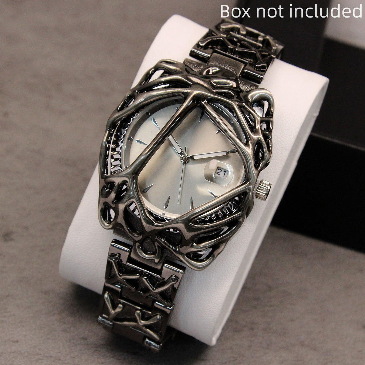 Men's Quartz Watch - Y2K Spider Web for Punk Gothic Wristwatch with Unique Spider Web Dial - product detail view 15