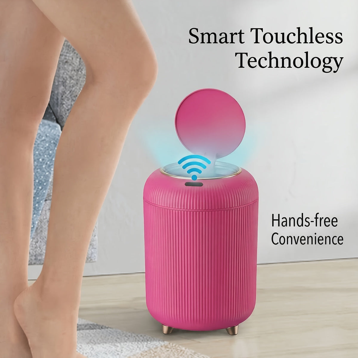 Touchless Smart Trash Can - Automatic Lid and Odor-Sealing Design – view 9