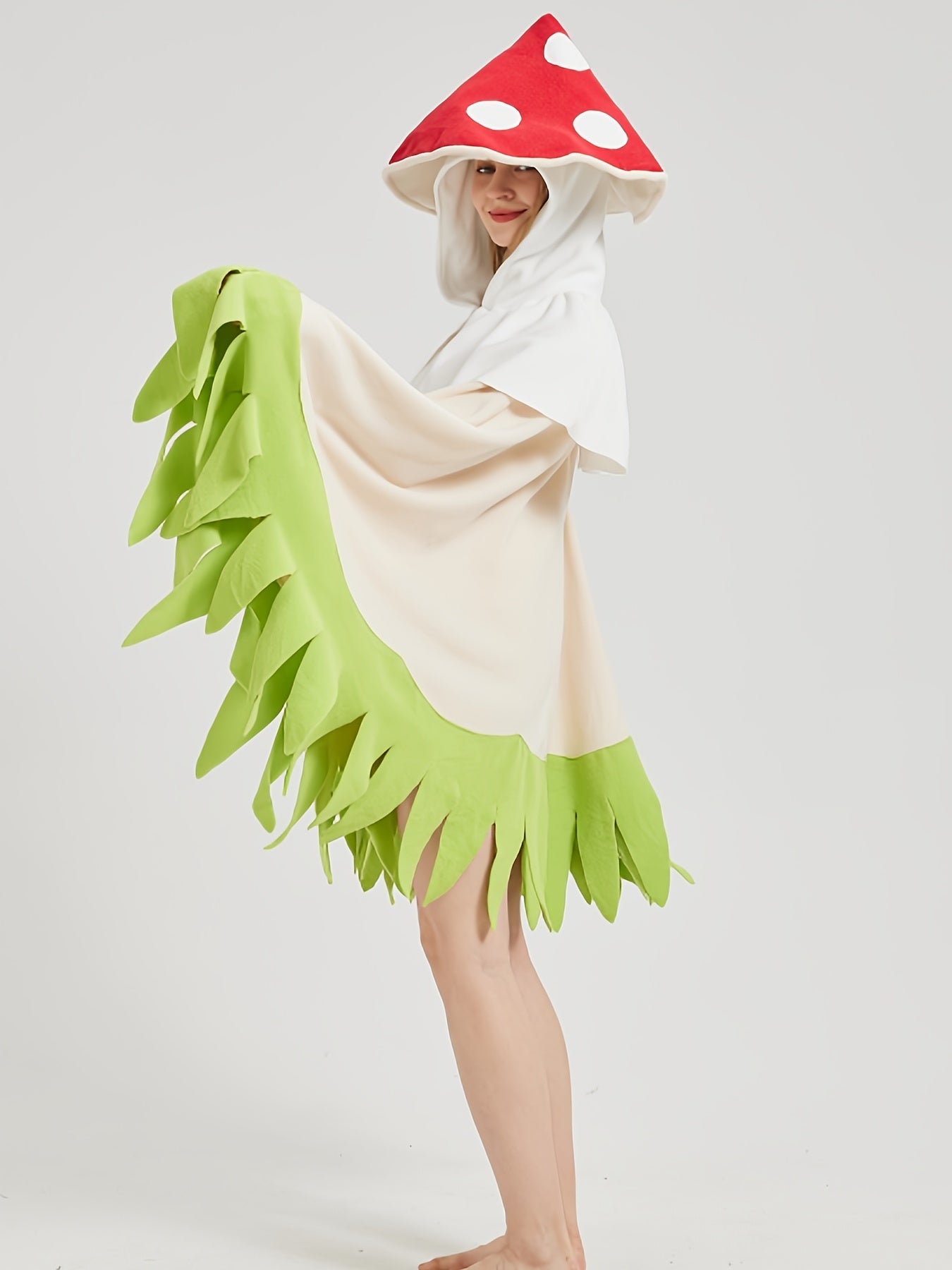 Unisex Classic Costume Cape - Regular Fit – Beige – view 4