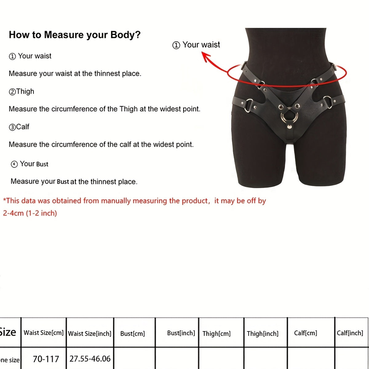 Unisex Costume – Strap Harness Sexy Harness Belt Strap On Adjustable Party Cosplay – view 9