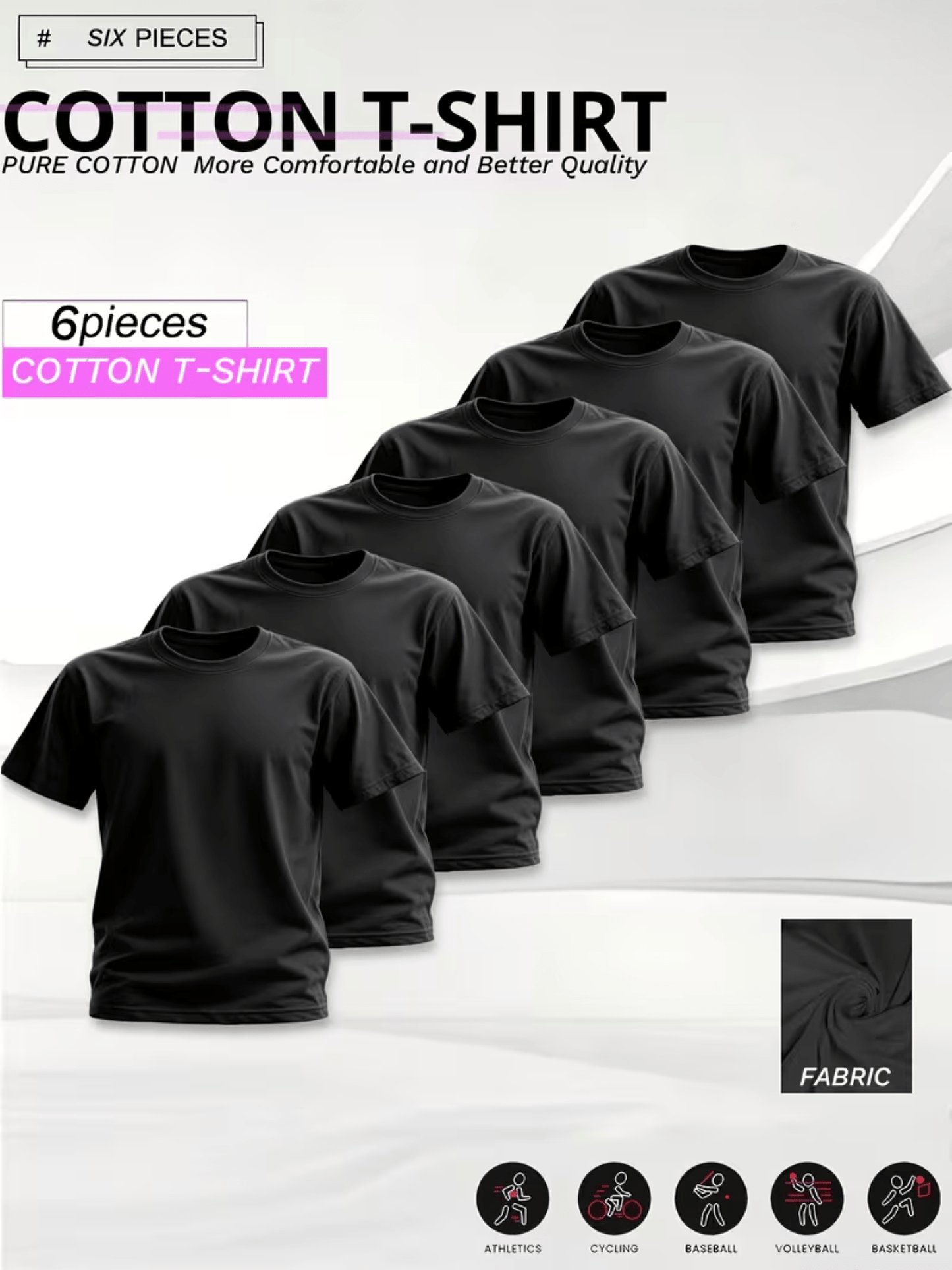 Unisex Graphic T-Shirt – Black Graphic Design 85221 – view 12