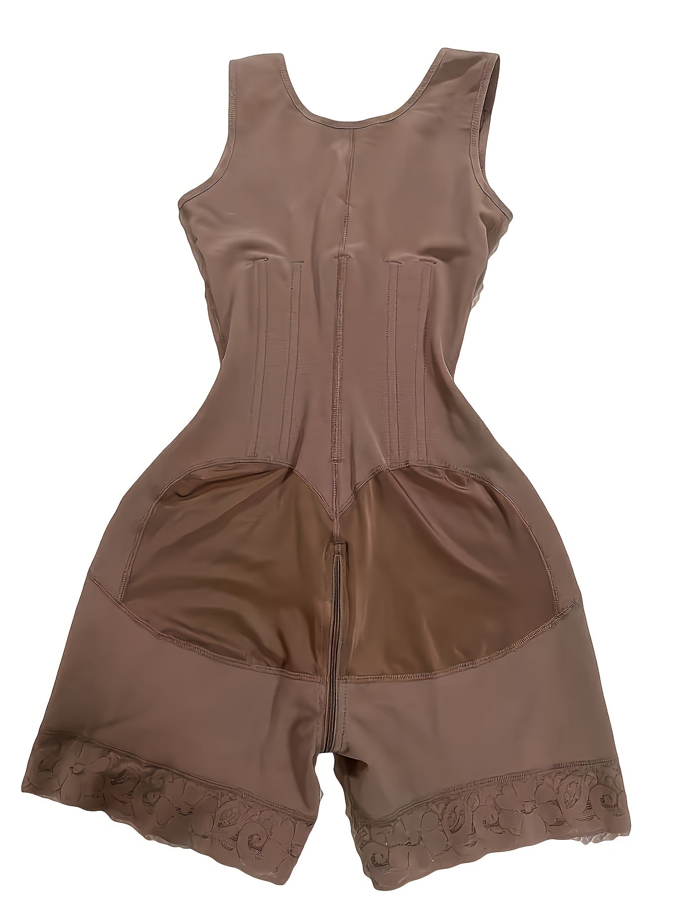 Women 2 in 1 Adjust Hooks Abdomen Trimmer Control Shapewear Bodysuit High – view 12